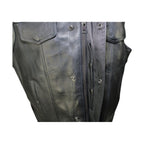 Dream Apparel Split Cowhide Leather Vest With Conceal Carry Pockets