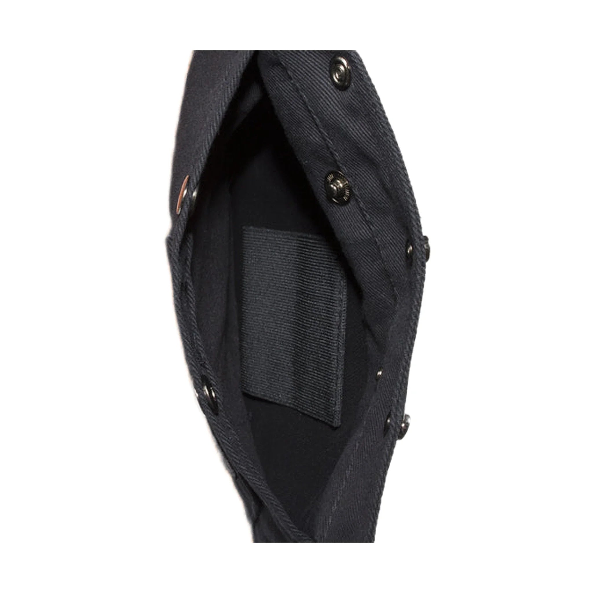 Womens Black Denim Motorcycle Vest With Side Laces