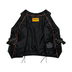 Leather naked Cowhide Vest for Ladies W/ Laces