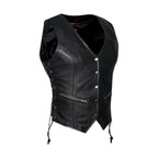 Leather Naked Cowhide Vest for Ladies Dream Apparel Adjustable Fit Pockets