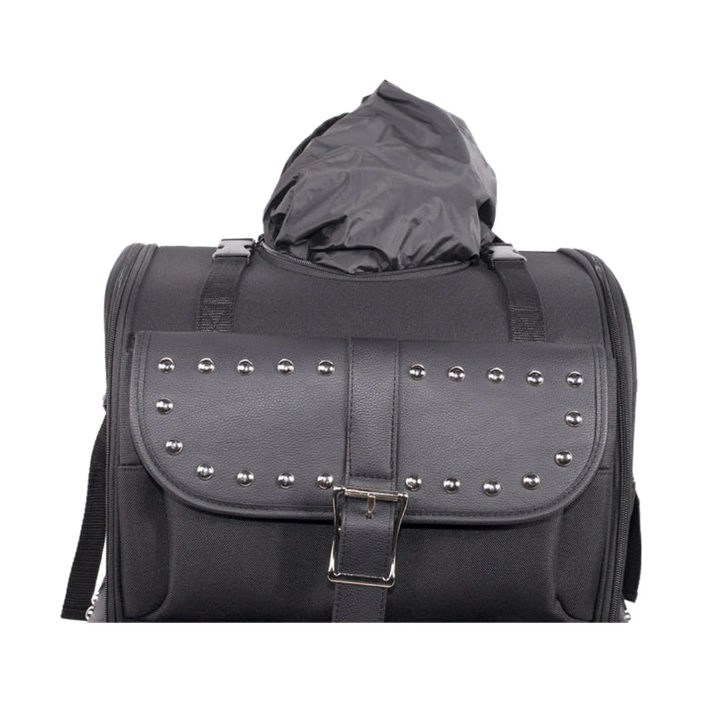 Dream Apparel Large Fine PVC Motorcycle Sissybar Bag With Studs