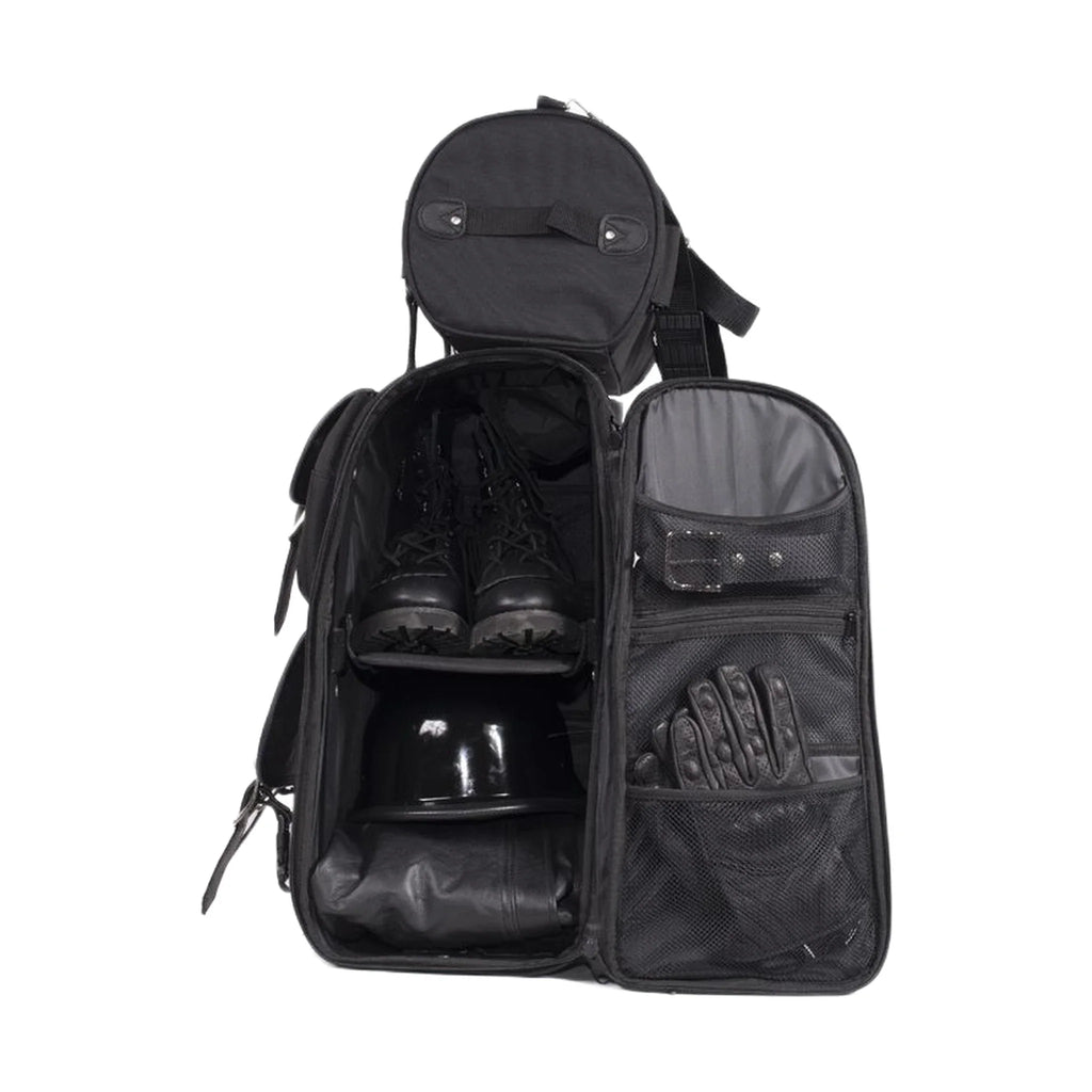 Dream Apparel Large Fine PVC Motorcycle Sissybar Bag With Studs