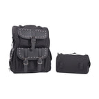 Dream Apparel Large Fine PVC Motorcycle Sissybar Bag With Studs