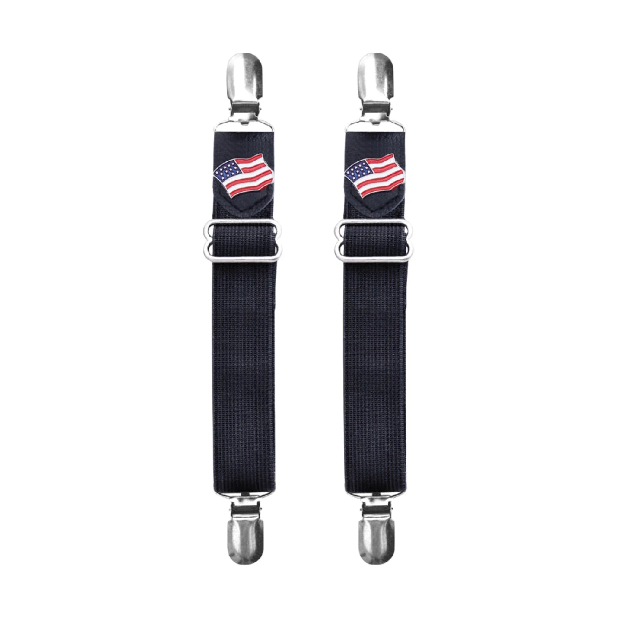 USA Flag Pants Boot Clips Adjustable Boot Band Clips for Tucking Pants