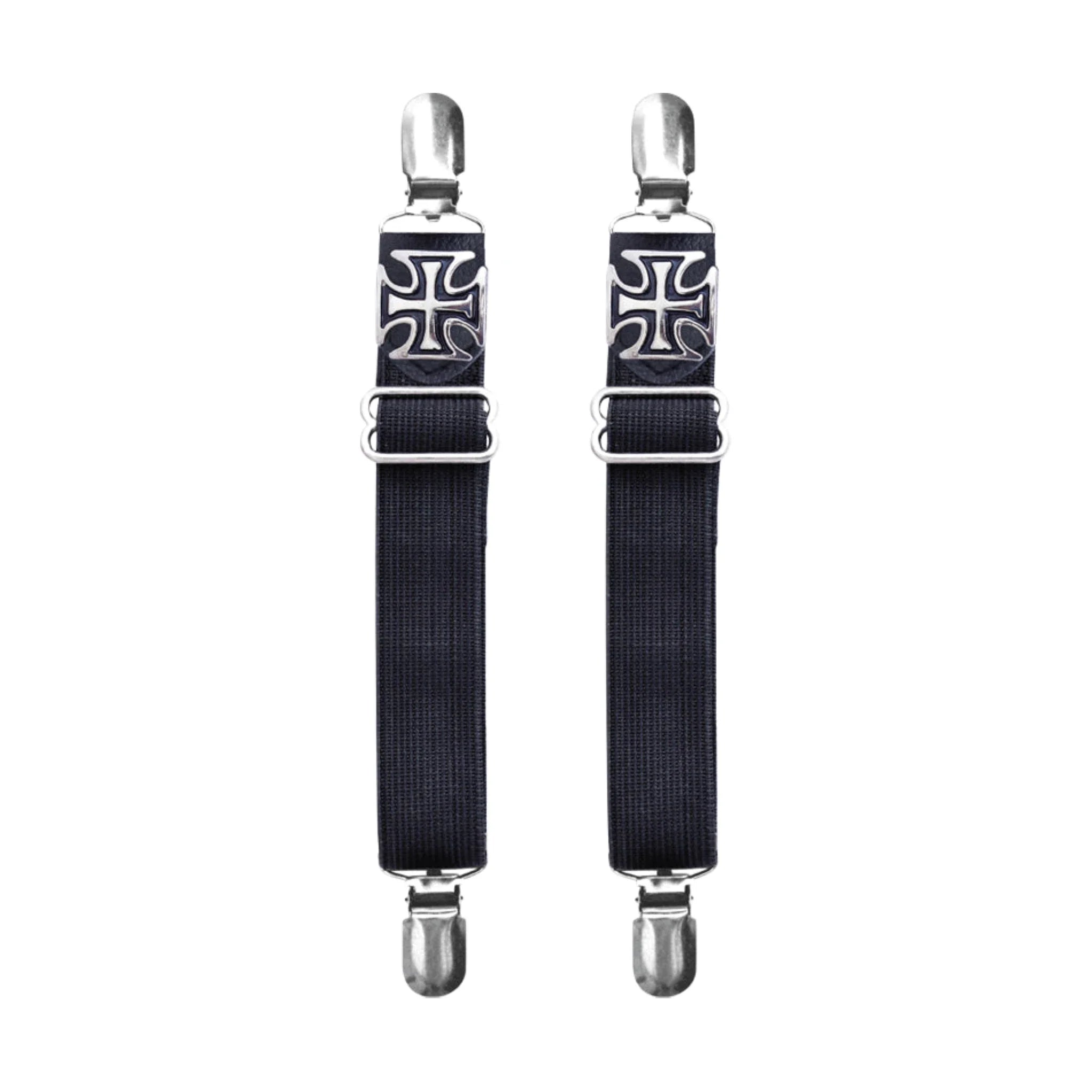 Iron Cross Boot Clips Durable Motorcycle Accessories Tough Riding Gear