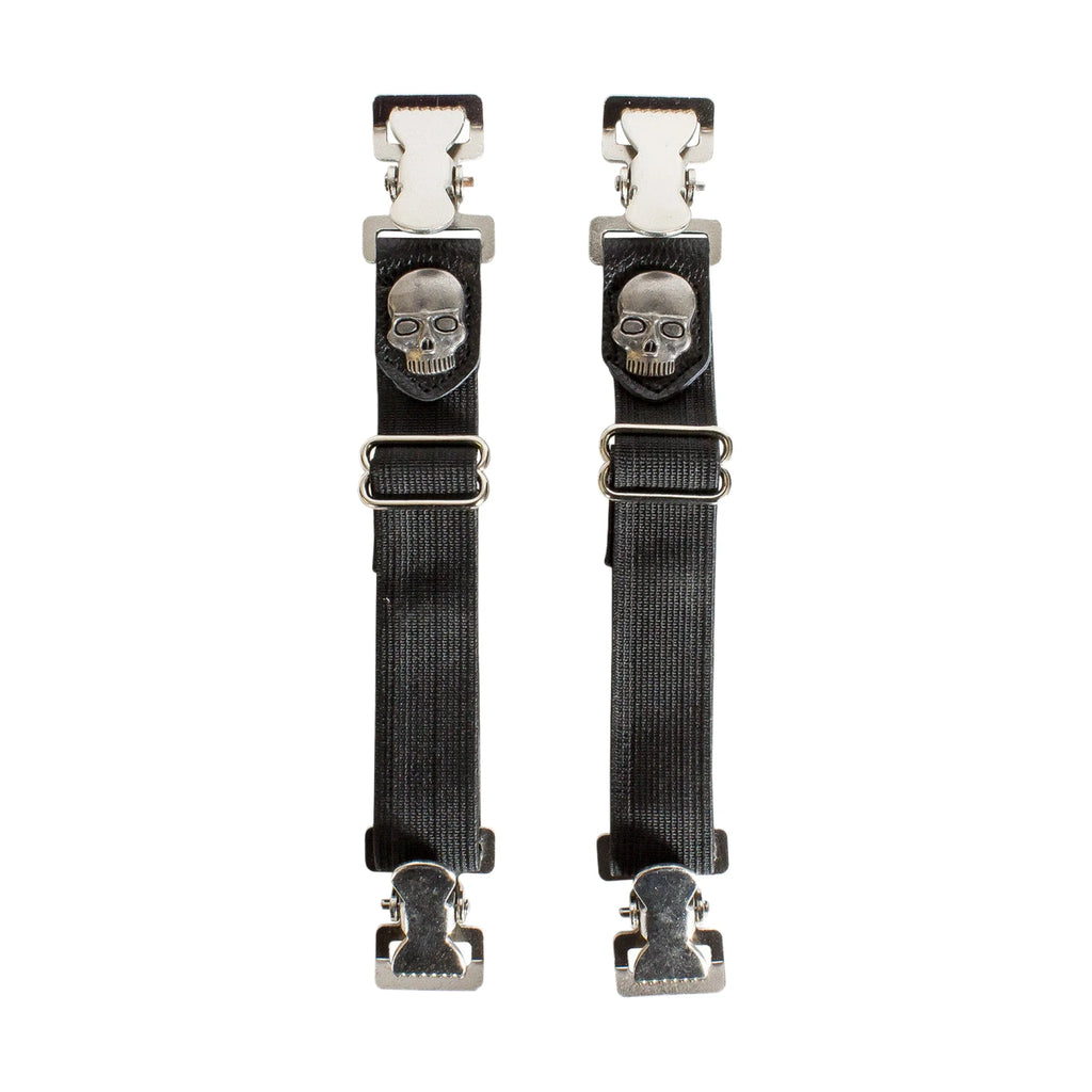 Skeleton Design Alligator Boot Clips Dream Apparel 6 Inch Stretch Steel Clips