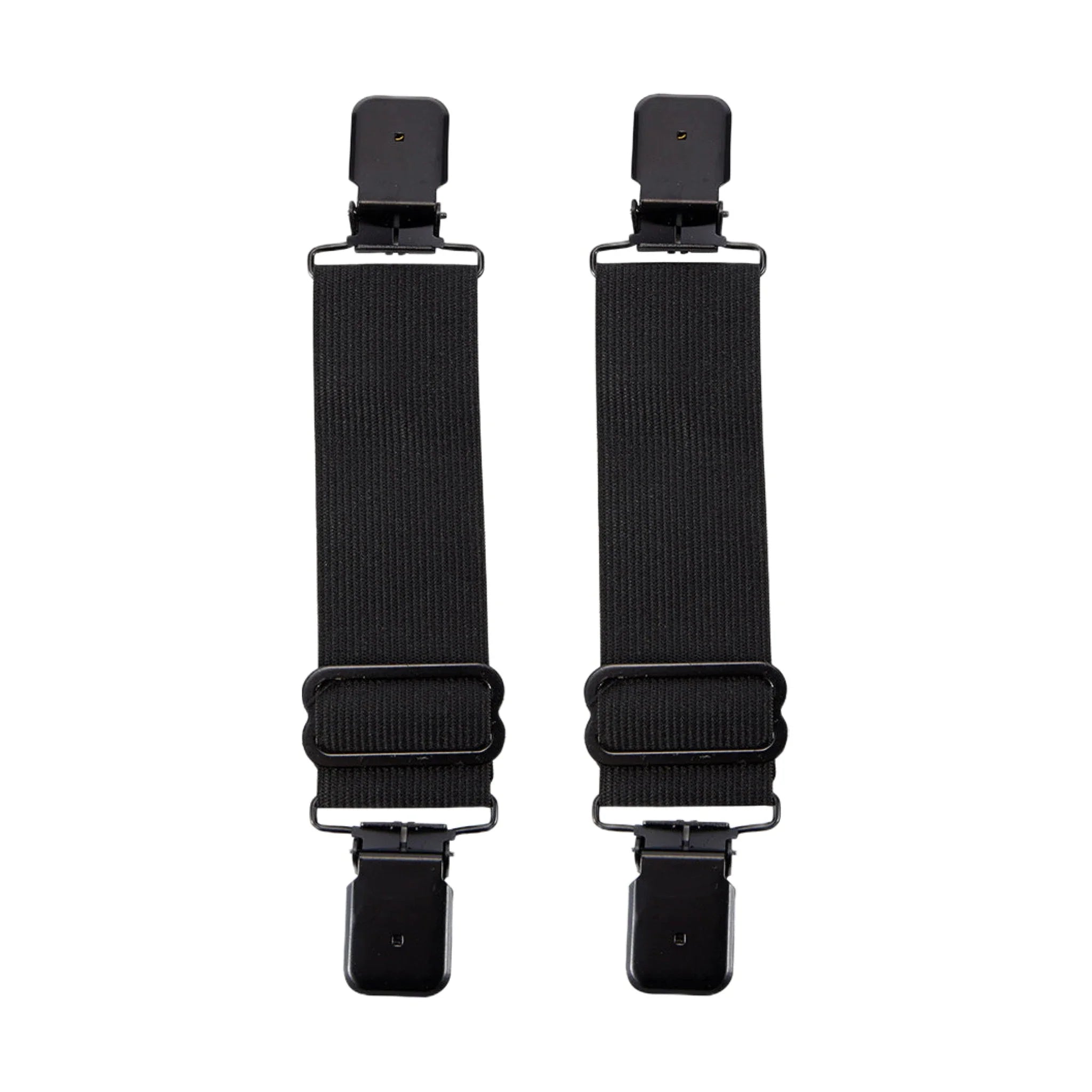 Alligator Boot Clips Dream Apparel Plain Black Durable Elastic Bands for Bikers