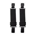 Alligator Boot Clips Dream Apparel Plain Black Durable Elastic Bands for Bikers