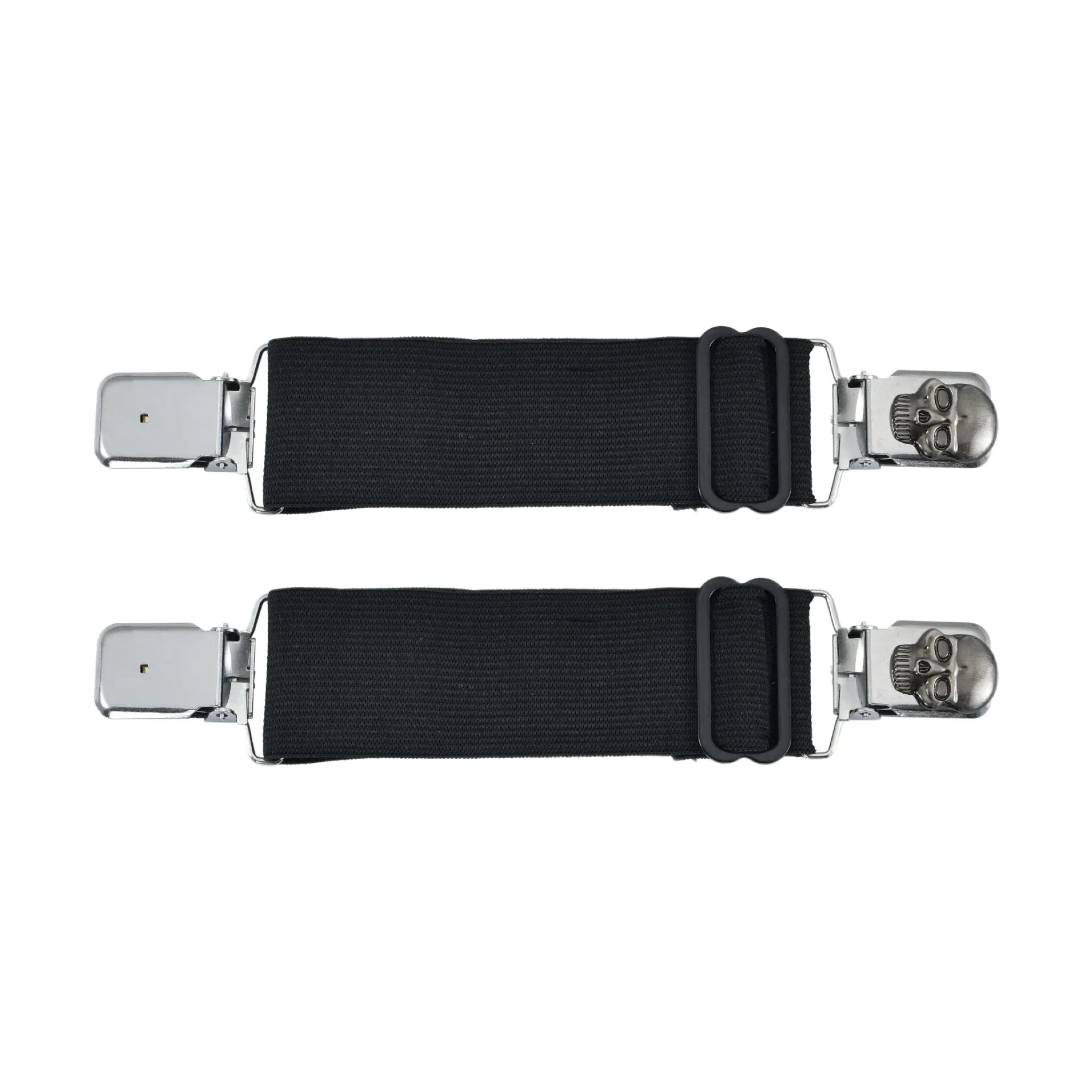 Skull Alligator Silver Boot Clip Dream Apparel Elastic Band Steel Clips