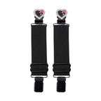 Boot Clips Dream Apparel Black Chrome Heart Red Rose Alligator Clips Elastic