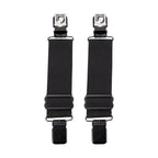 POW MIA Alligator Boot Clips with Elastic Band Black Steel Durable Biker Gear