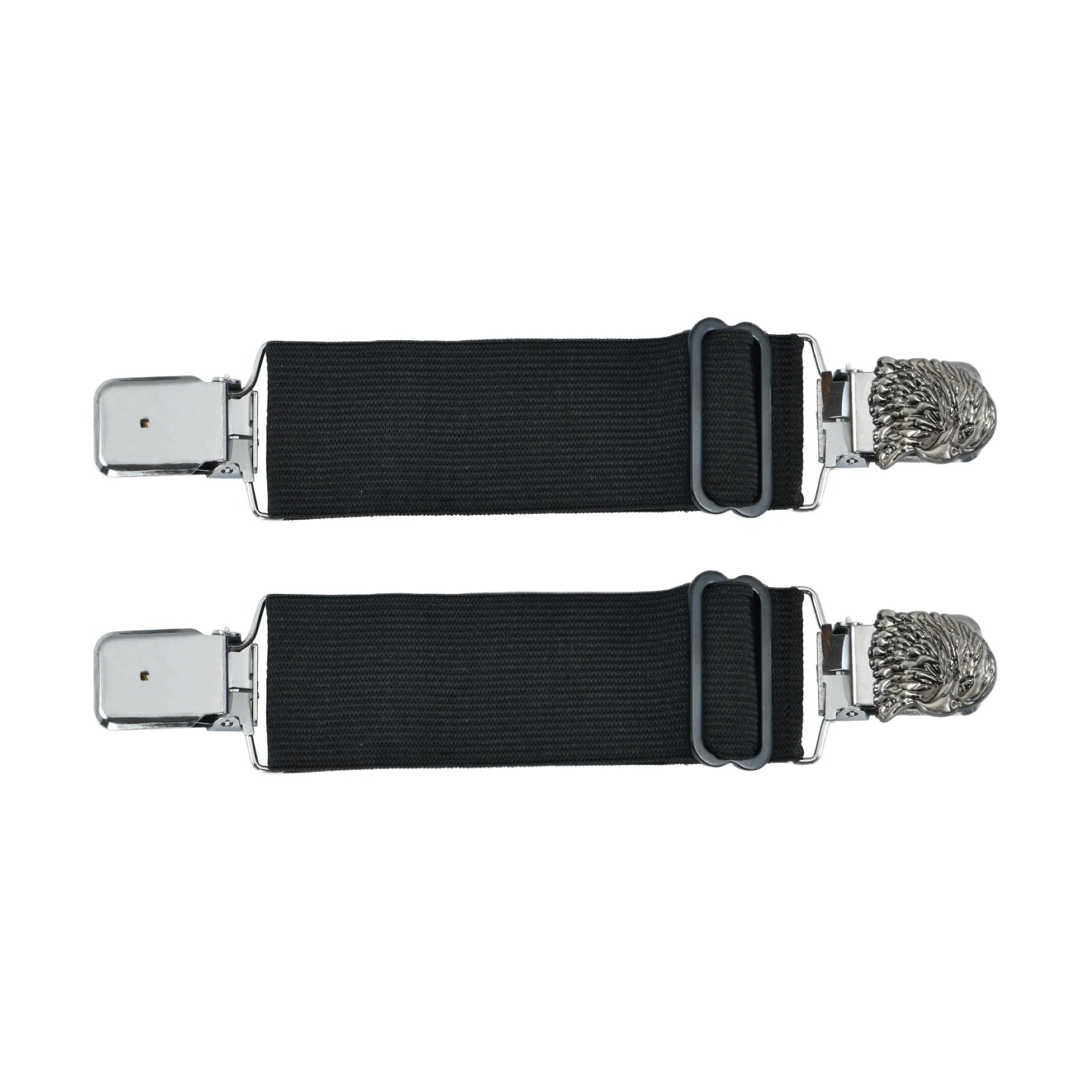 Eagle Alligator Boot Clip Silver Steel Clips With Stretch Elastic Band Durable