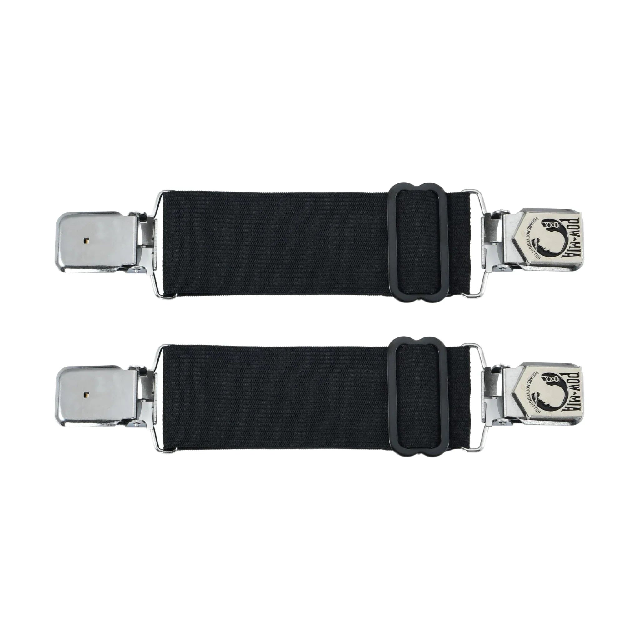 IronCross Alligator Silver Boot Clips Steel Durable Elastic Bands for Riding