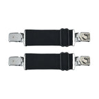 IronCross Alligator Silver Boot Clips Steel Durable Elastic Bands for Riding