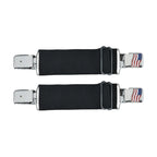 USA Flag Boot Clips Dream Apparel Silver Steel Clips Adjustable Elastic Bands