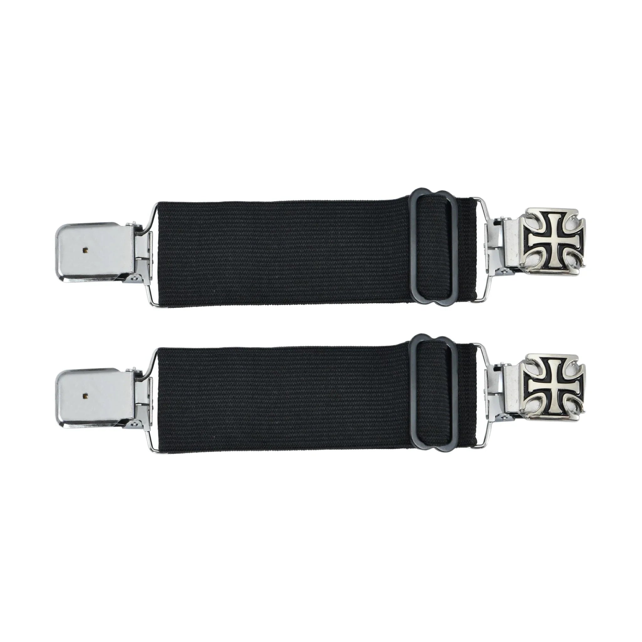 Iron Cross Boot Clip and Pants Holder Durable Leather Clip Secure Fit