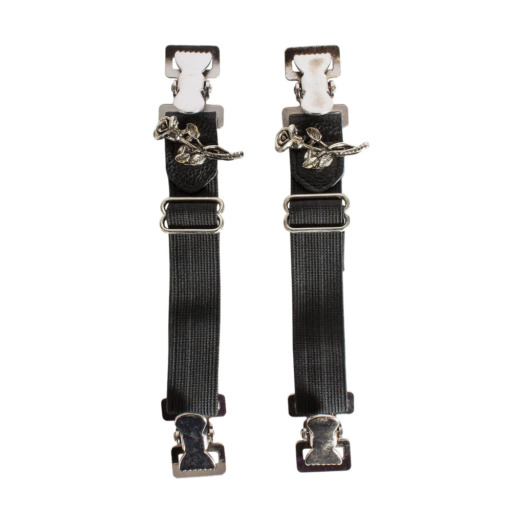 Rose Alligator Boot Clips Dream Apparel Durable Steel Clips 6 Inch Elastic