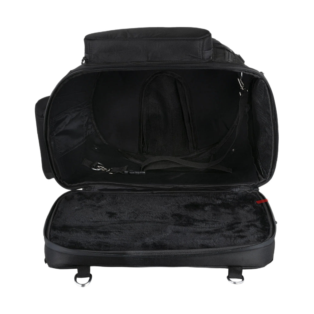 Mororcycle Sissybar Pet Textile Bag fits on Luggage Rack extra straps with D-Rings Waterproof