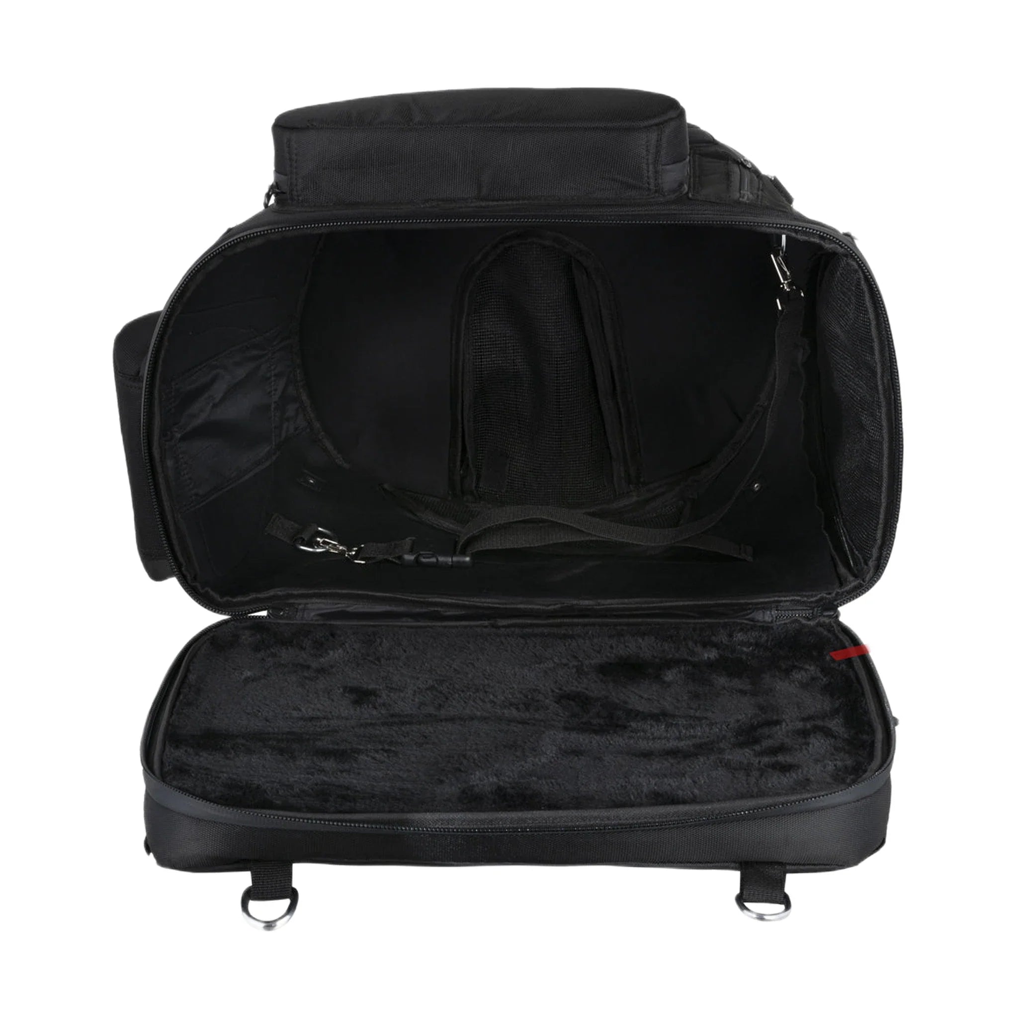 Mororcycle Sissybar Pet Textile Bag fits on Luggage Rack extra straps with D-Rings Waterproof