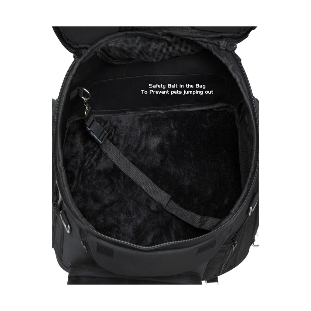 Mororcycle Sissybar Pet Textile Bag fits on Luggage Rack extra straps with D-Rings Waterproof