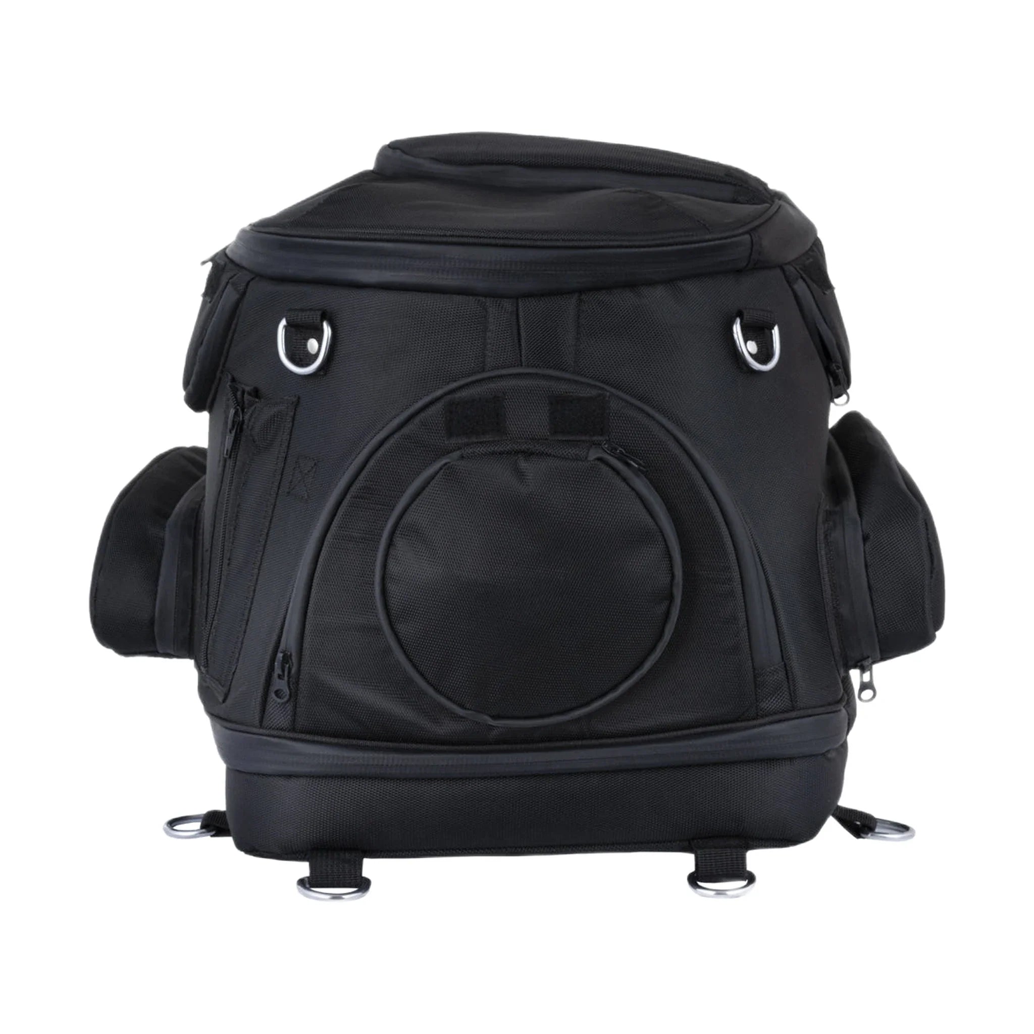 Mororcycle Sissybar Pet Textile Bag fits on Luggage Rack extra straps with D-Rings Waterproof