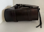 Left Side Solo Swing Arm Bag Genuine Distressed Brown Leather Fits Softail Sportster Chopper