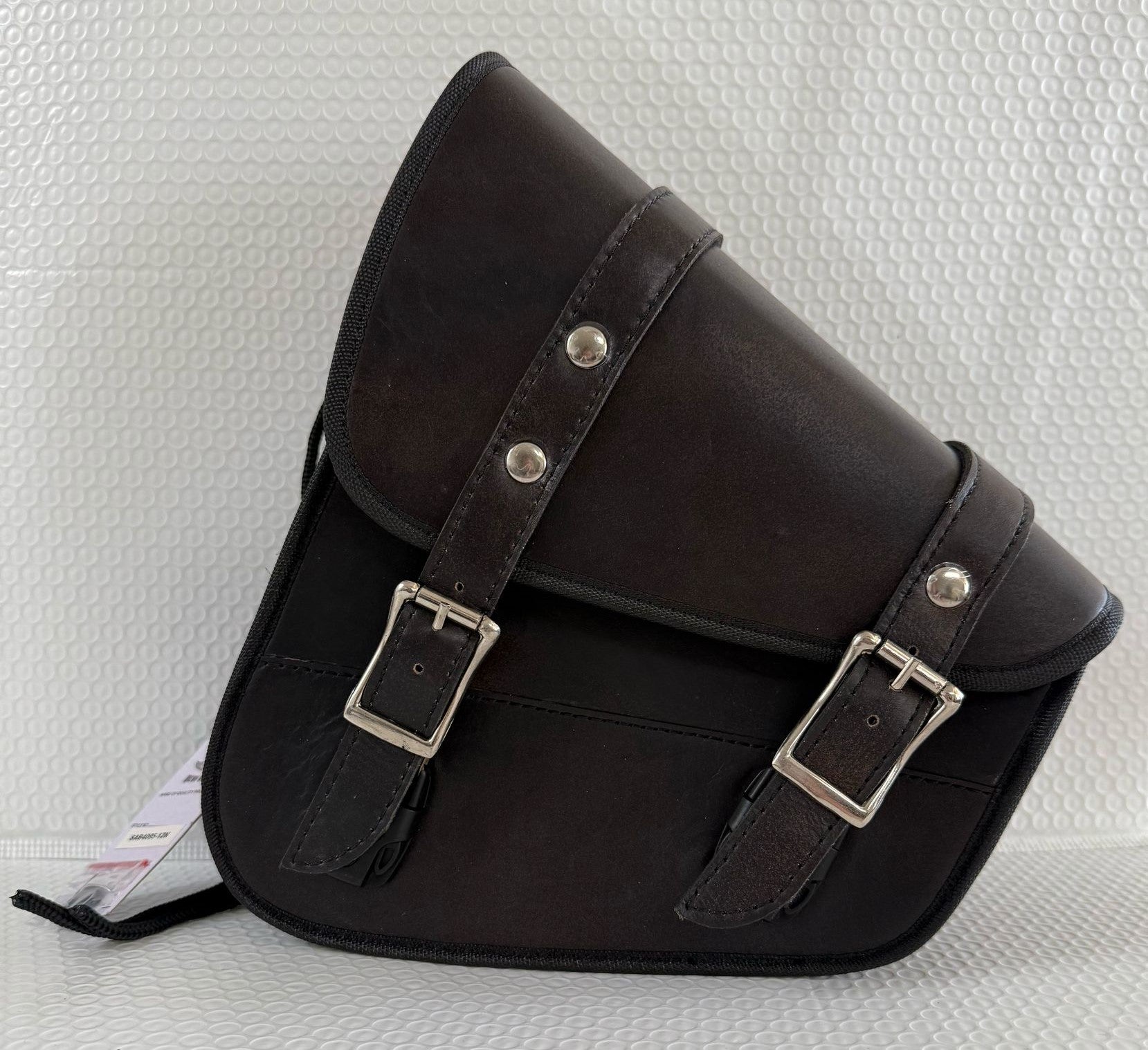 Left Side Solo Swing Arm Bag Genuine Distressed Brown Leather Fits Softail Sportster Chopper