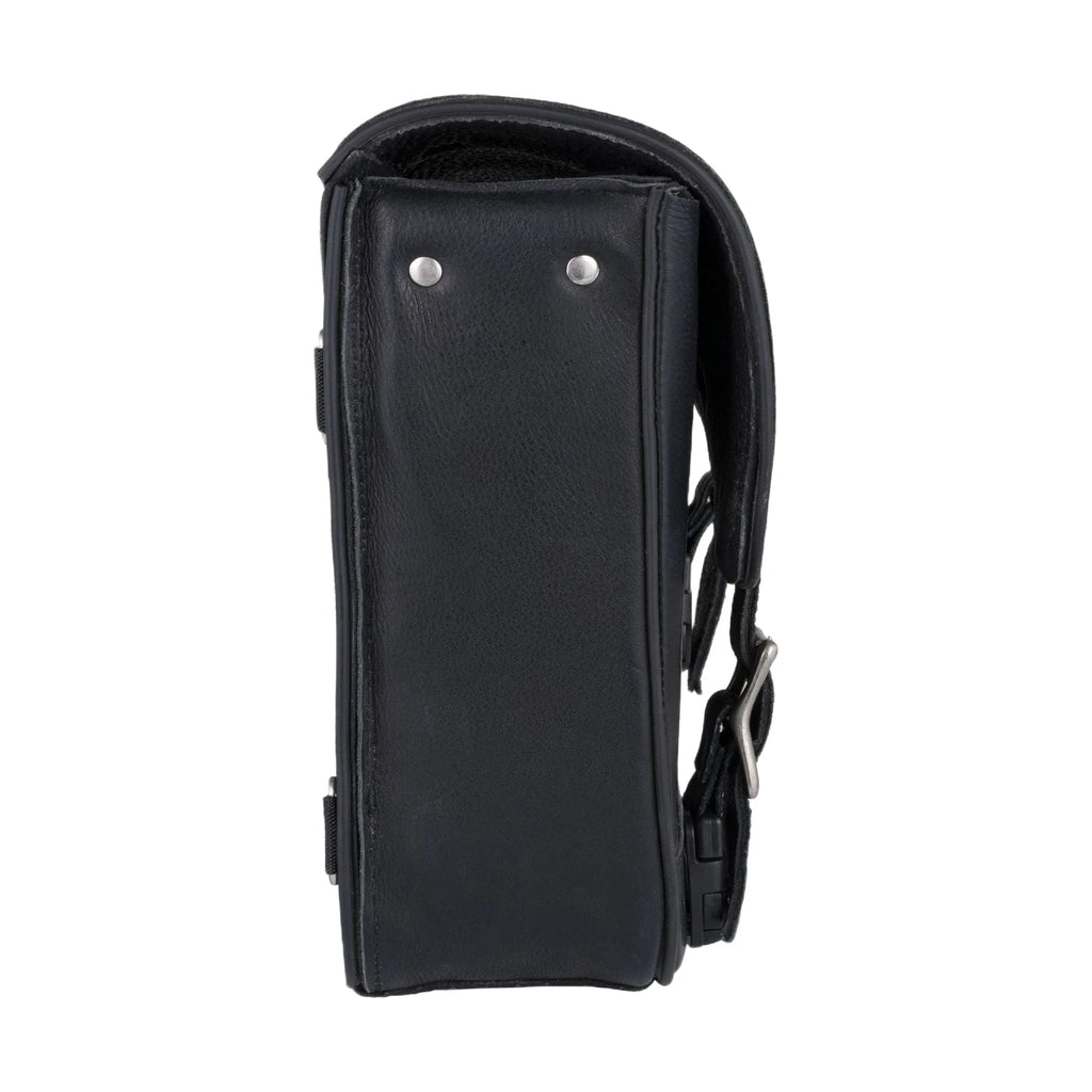 Leather Solo Swing Arm Bag Left Side