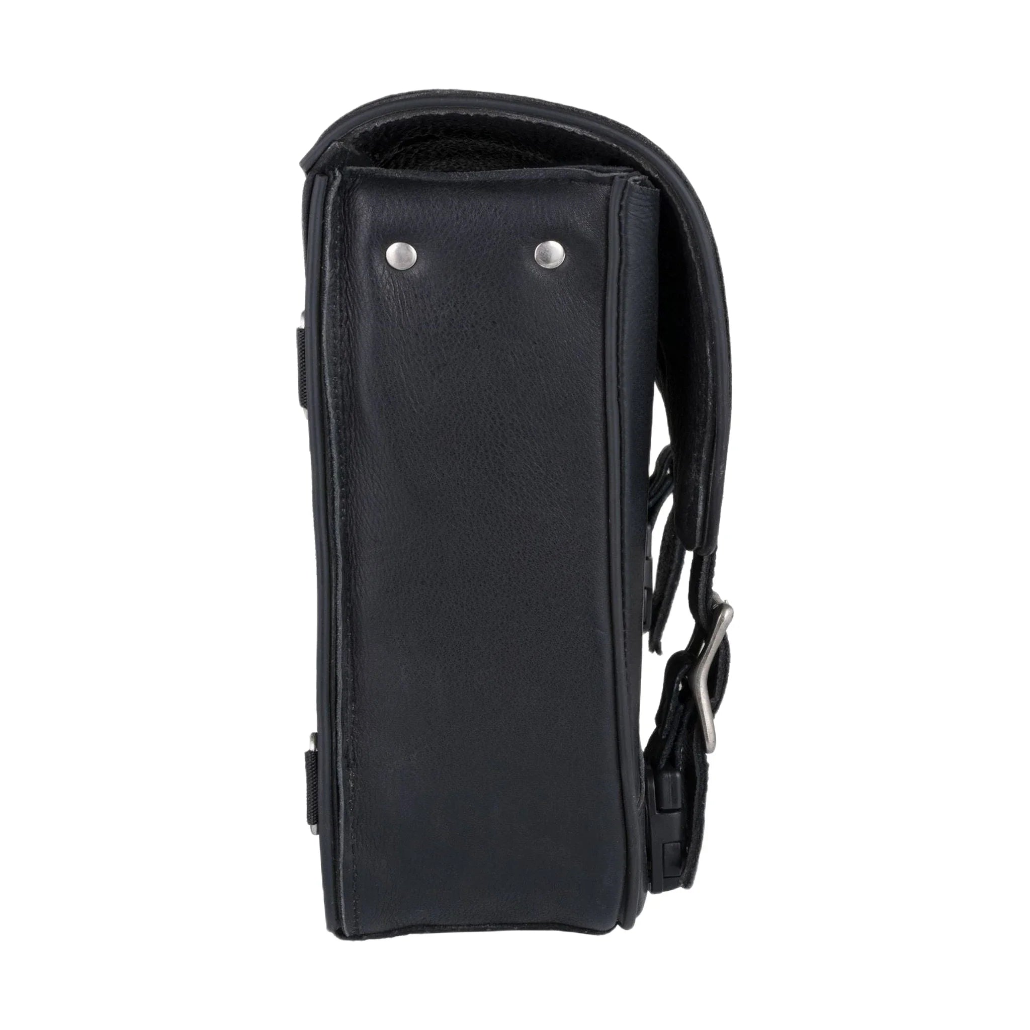 Leather Solo Swing Arm Bag Left Side