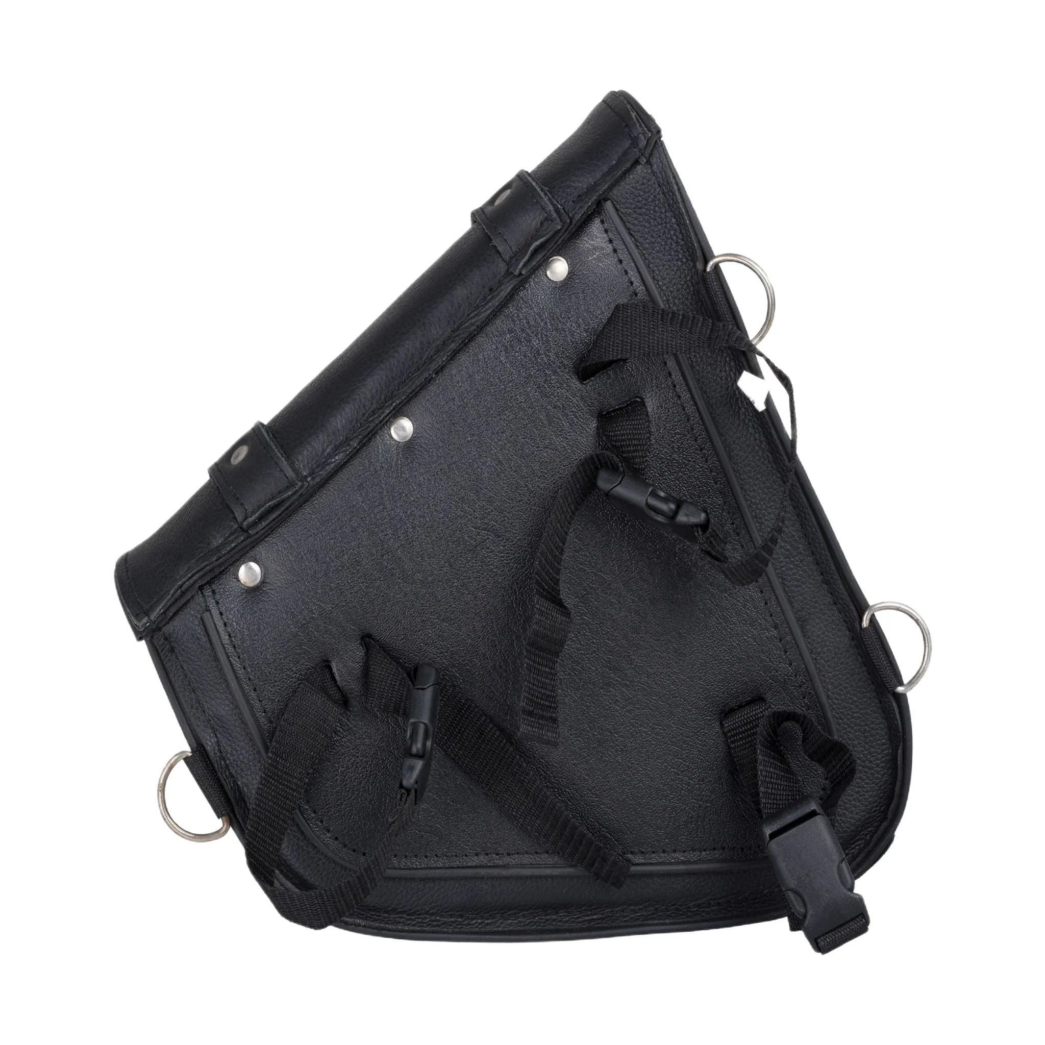 Leather Solo Swing Arm Bag Left Side