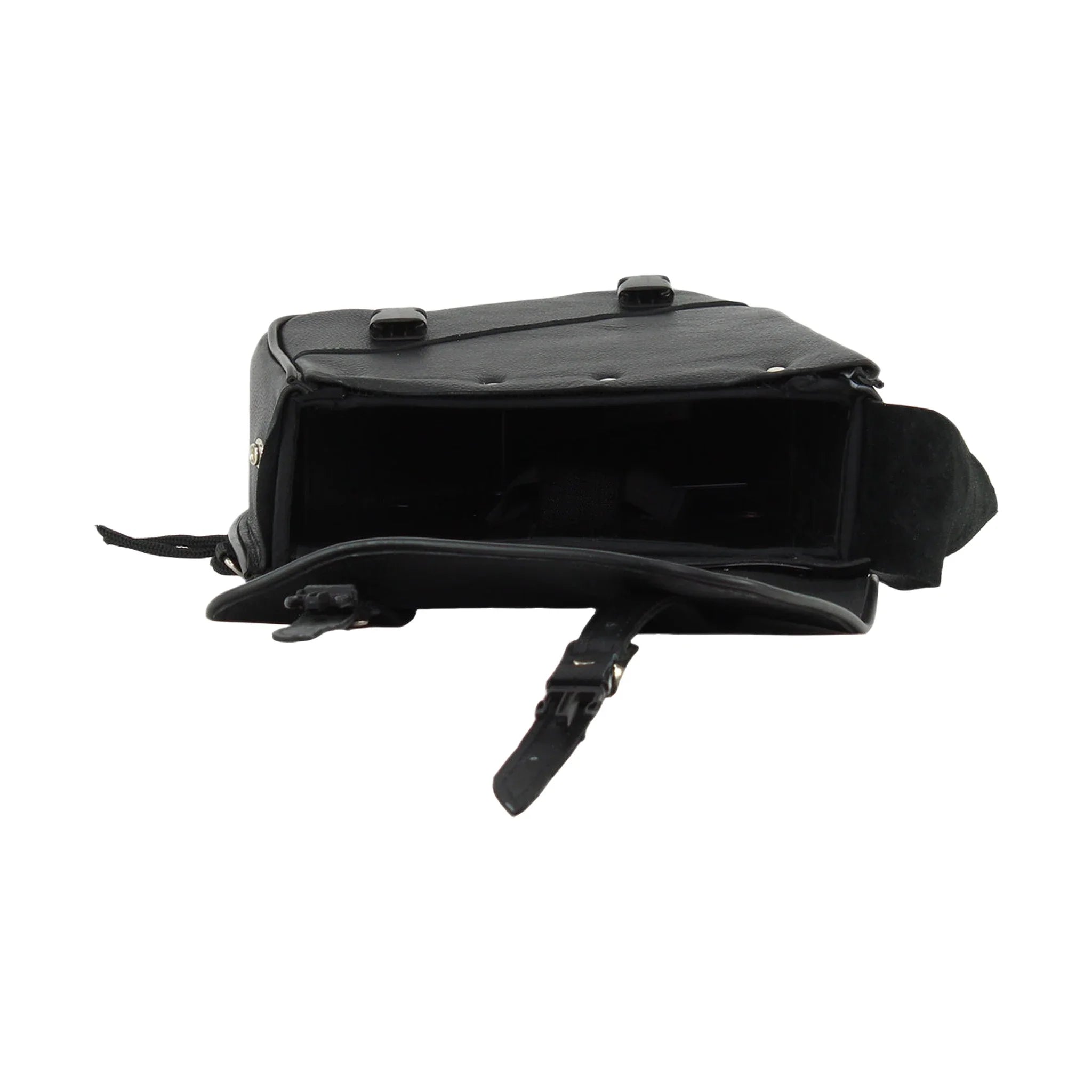 Leather Solo Swing Arm Bag Left Side