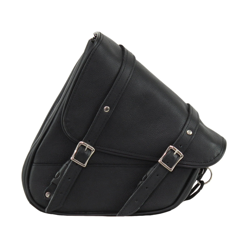 Leather Solo Swing Arm Bag Left Side