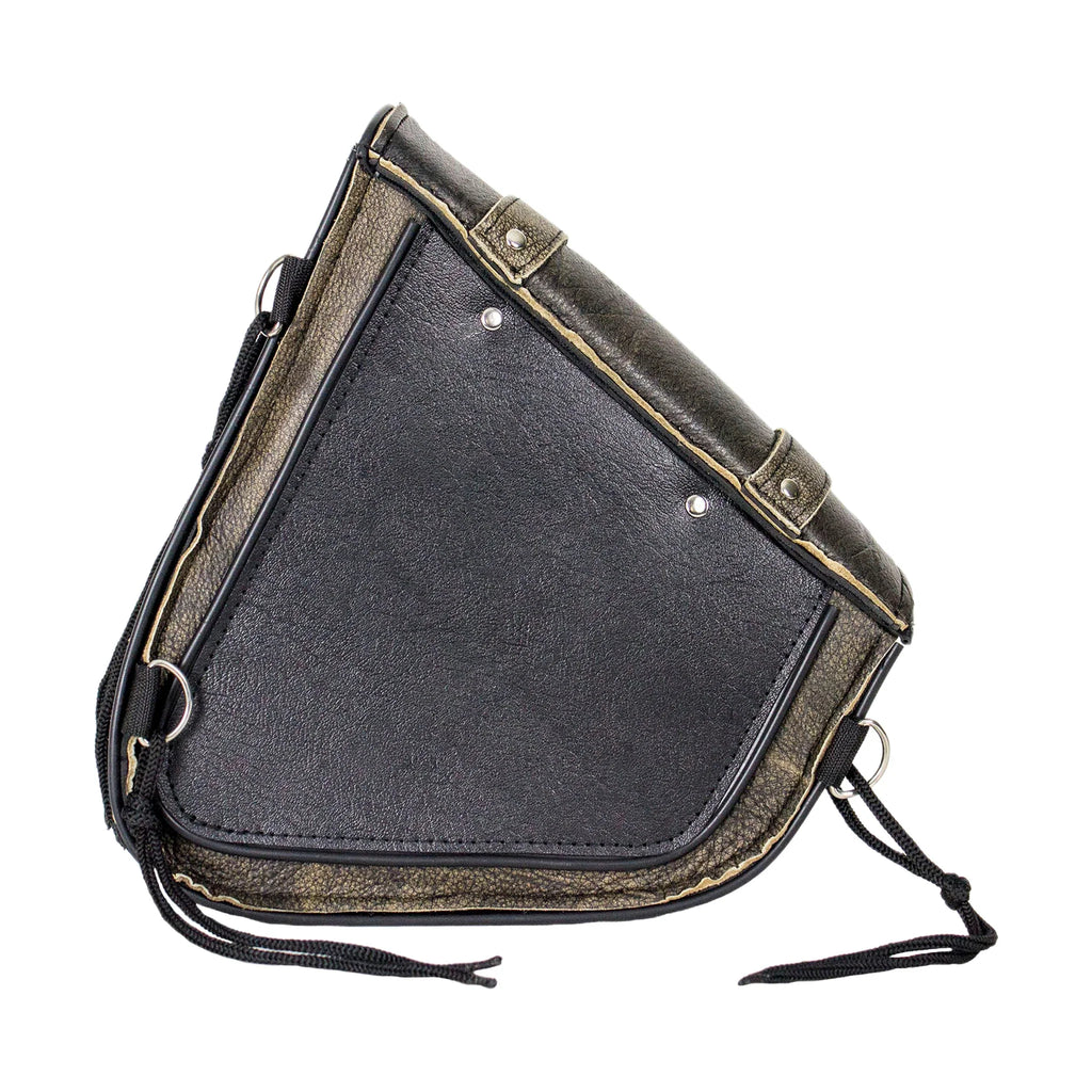 Dream Apparel Genuine Distressed Brown Leather Right Side Swing Arm Bag