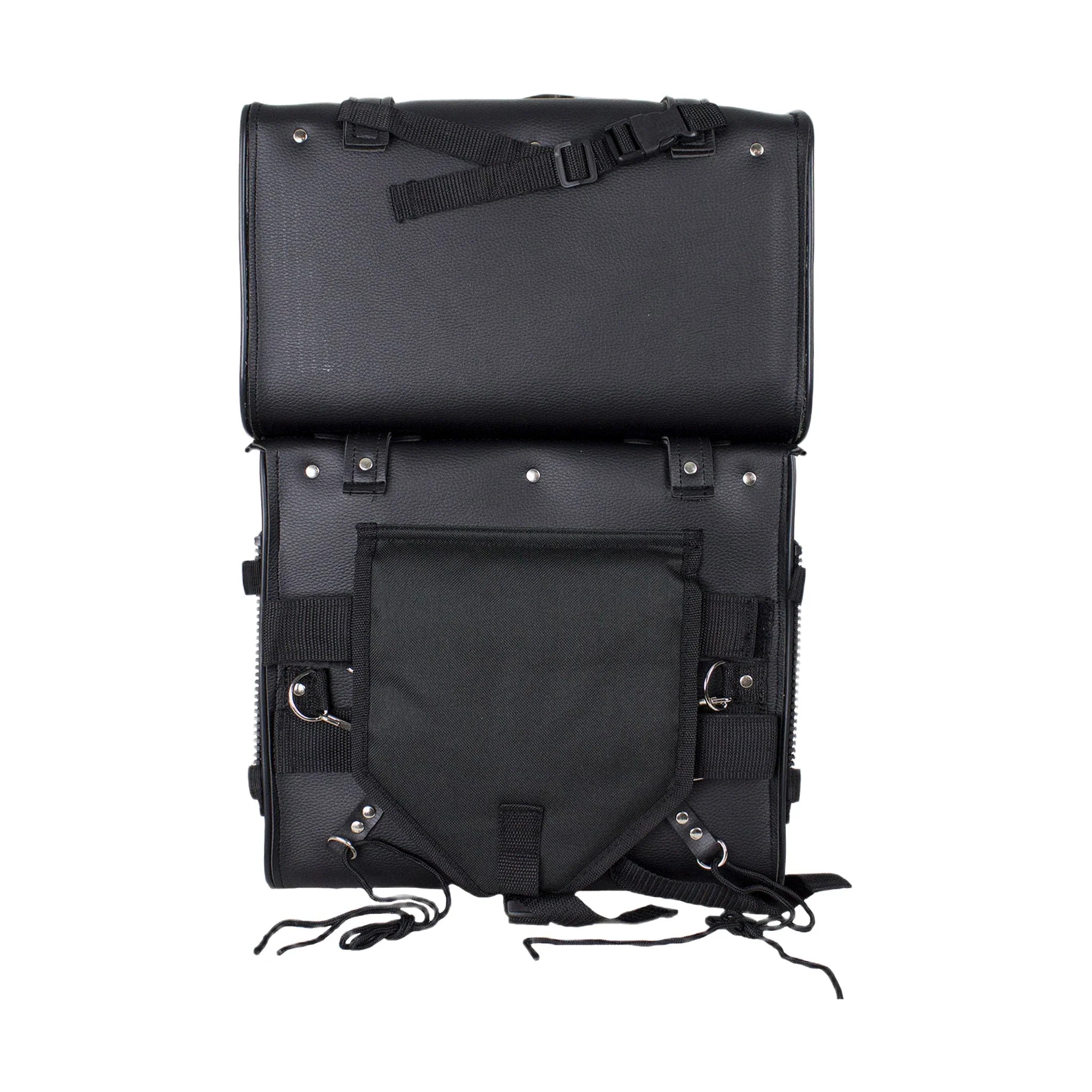 Motorcycle Sissy Bar Bag With Removable Side Bags