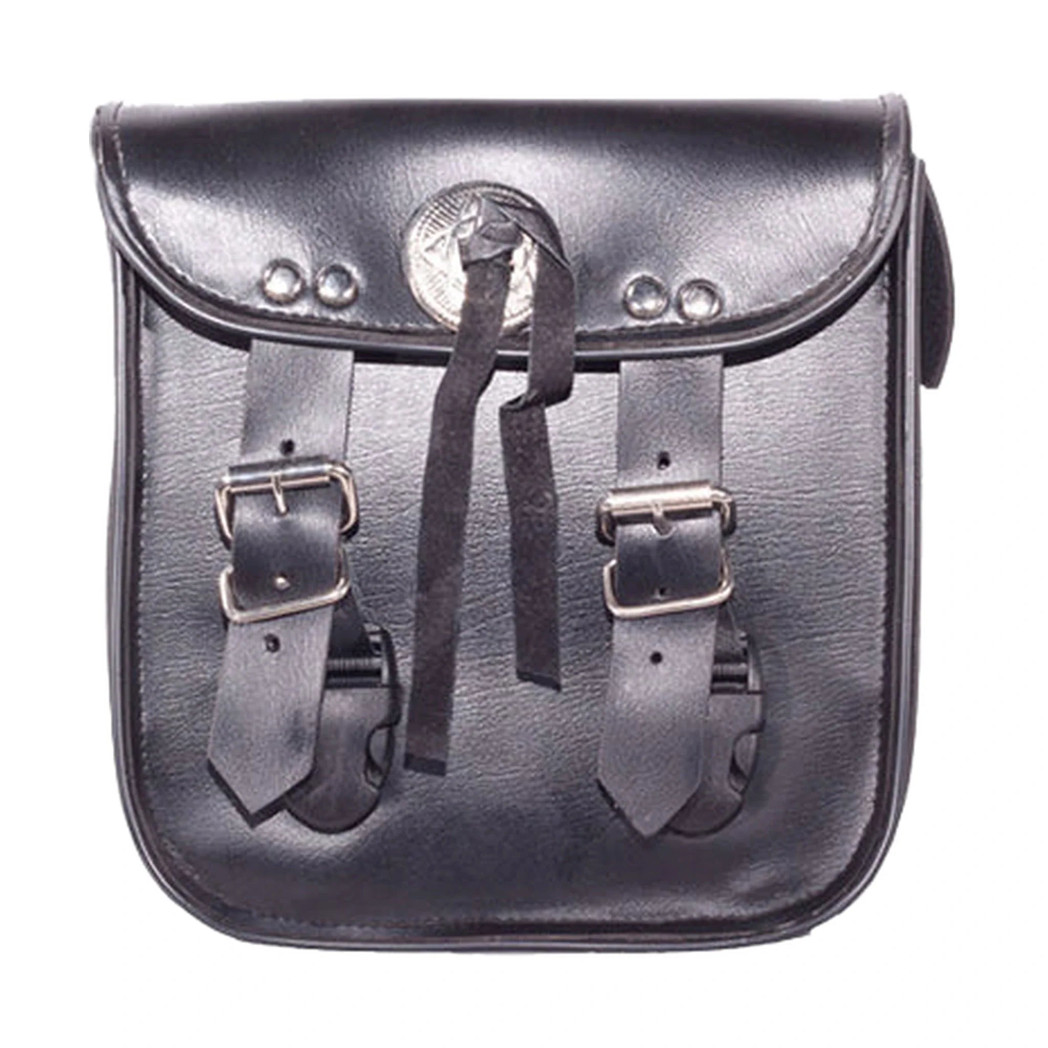 PVC Motorcycle Sissy Bar Bag With Concho