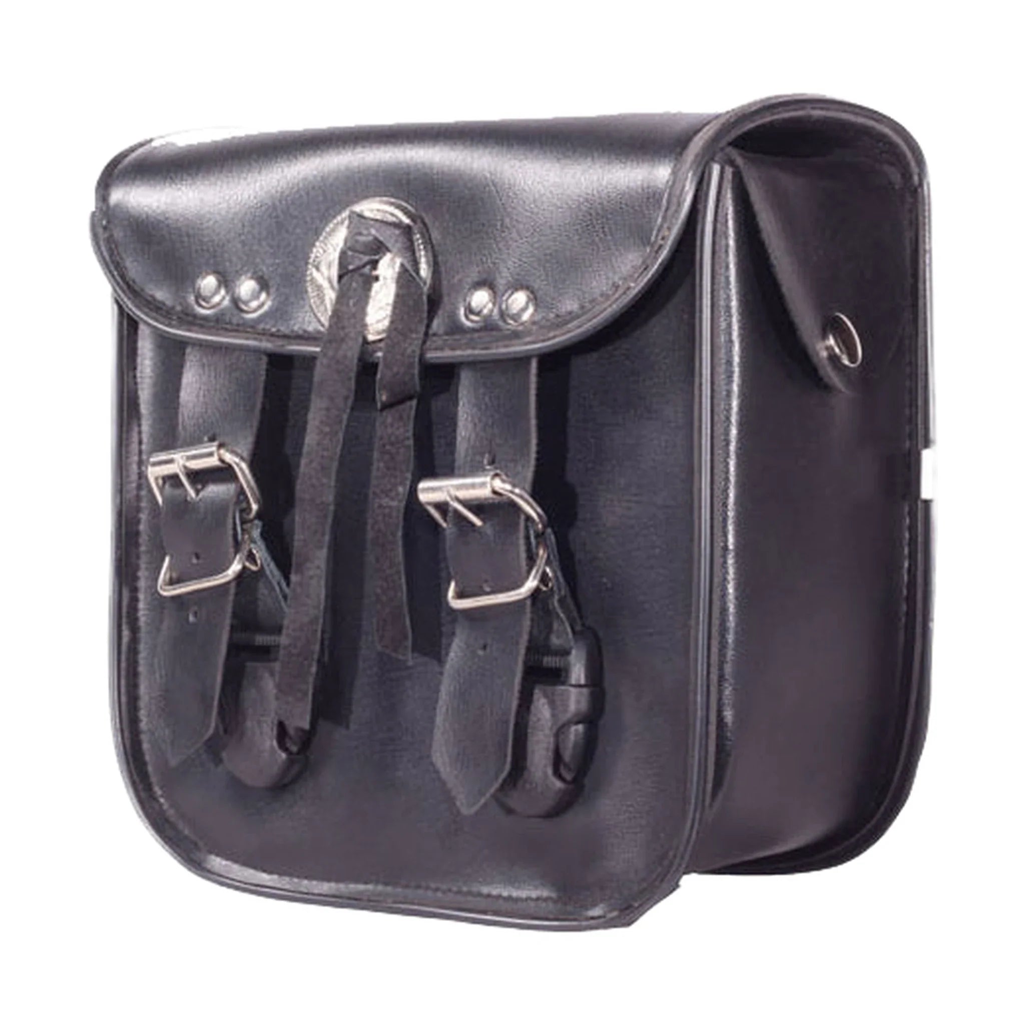 PVC Motorcycle Sissy Bar Bag With Concho