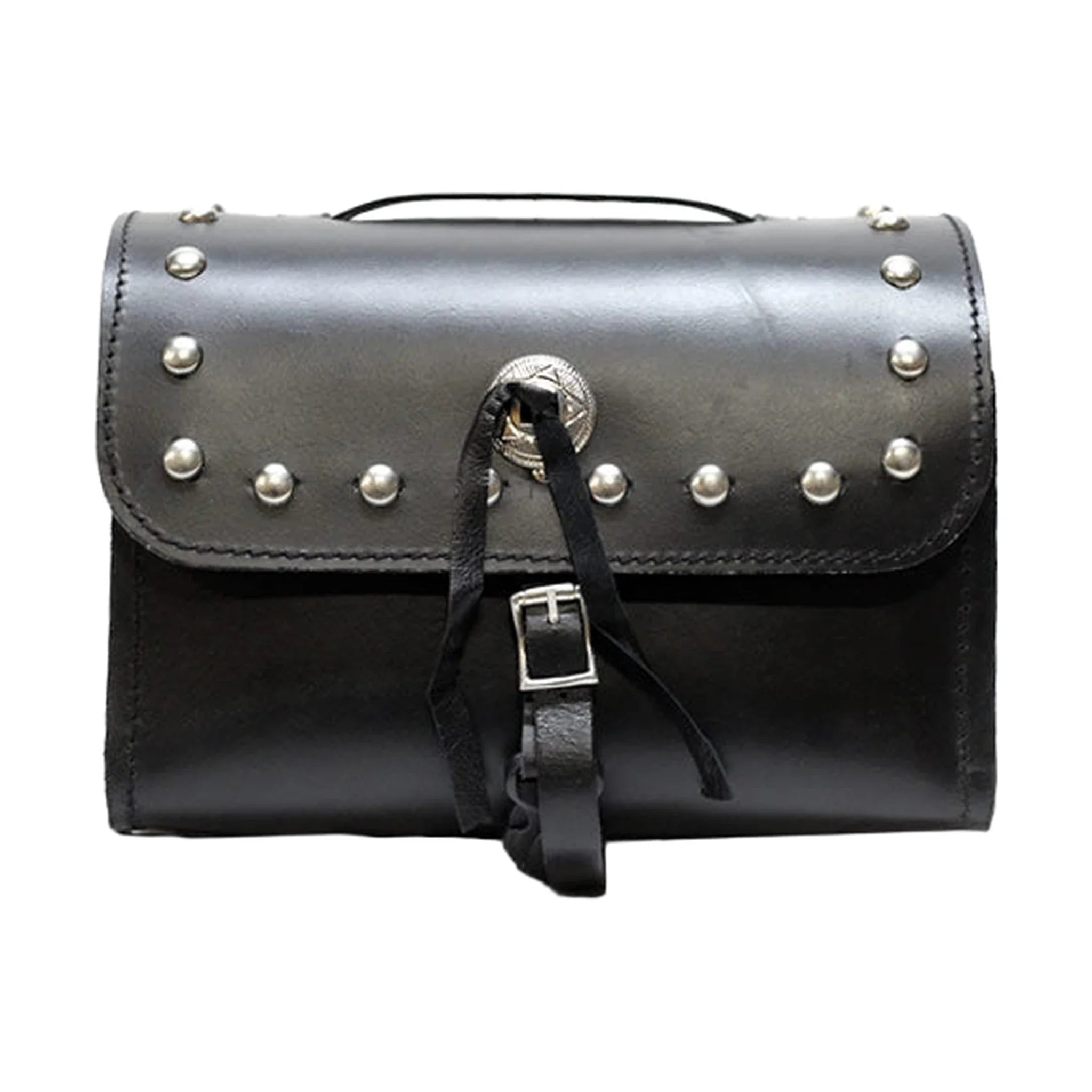 Pure Leather Motorcycle Sissybar Bag