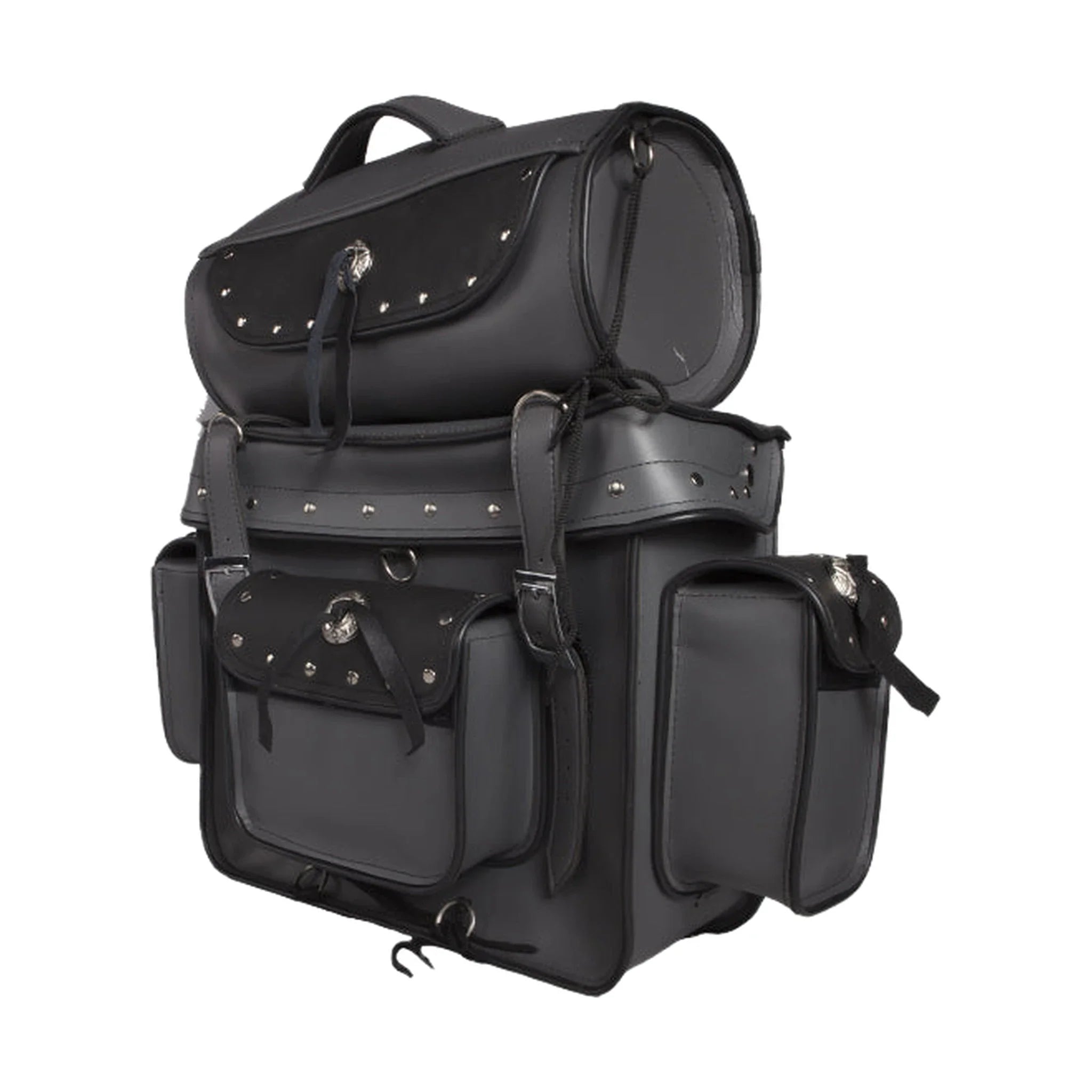 Gray Motorcycle Sissy Bar Bag