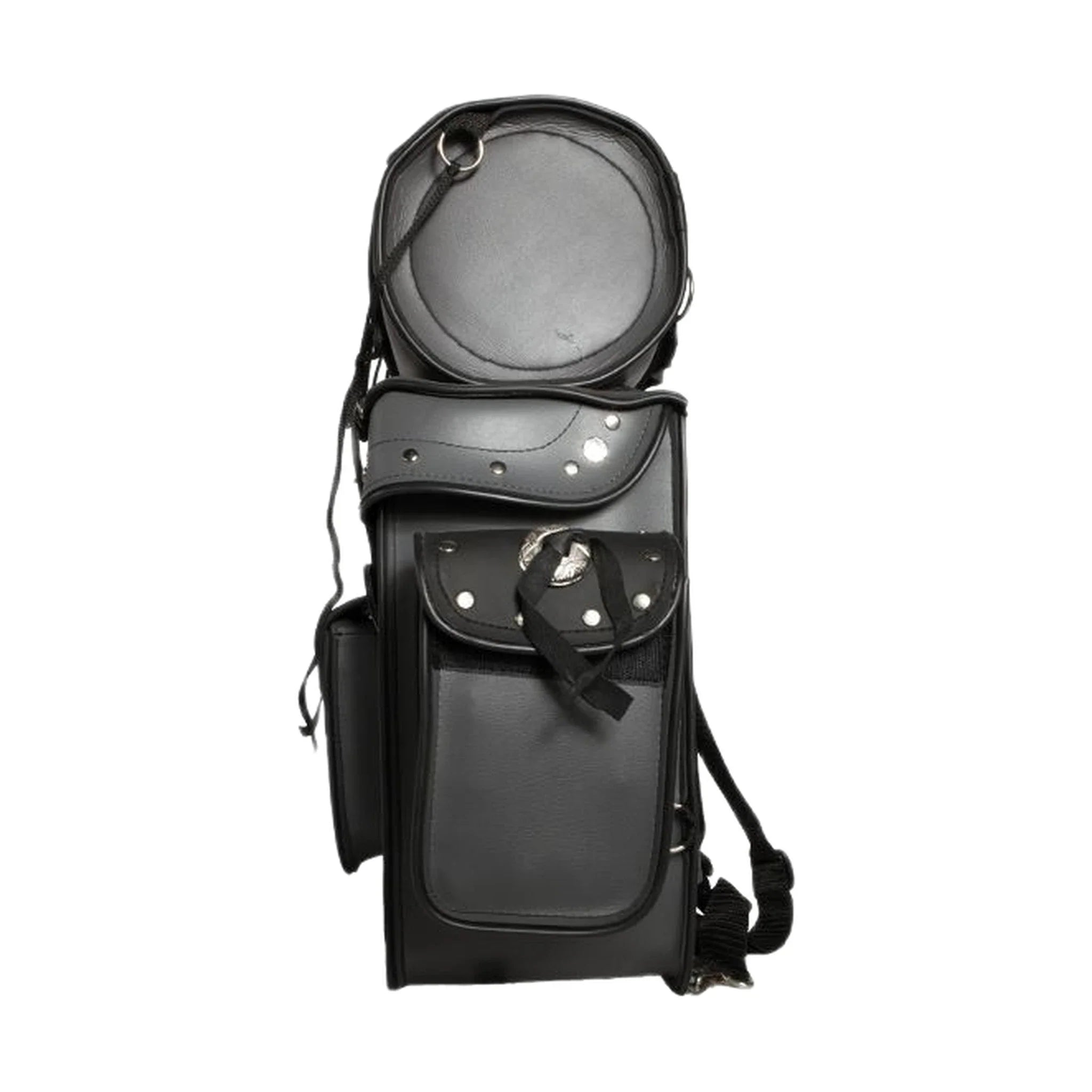 Gray Motorcycle Sissy Bar Bag