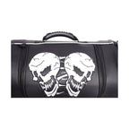 Medium Motorcycle Sissy Bar Bag / Trunk With Skull