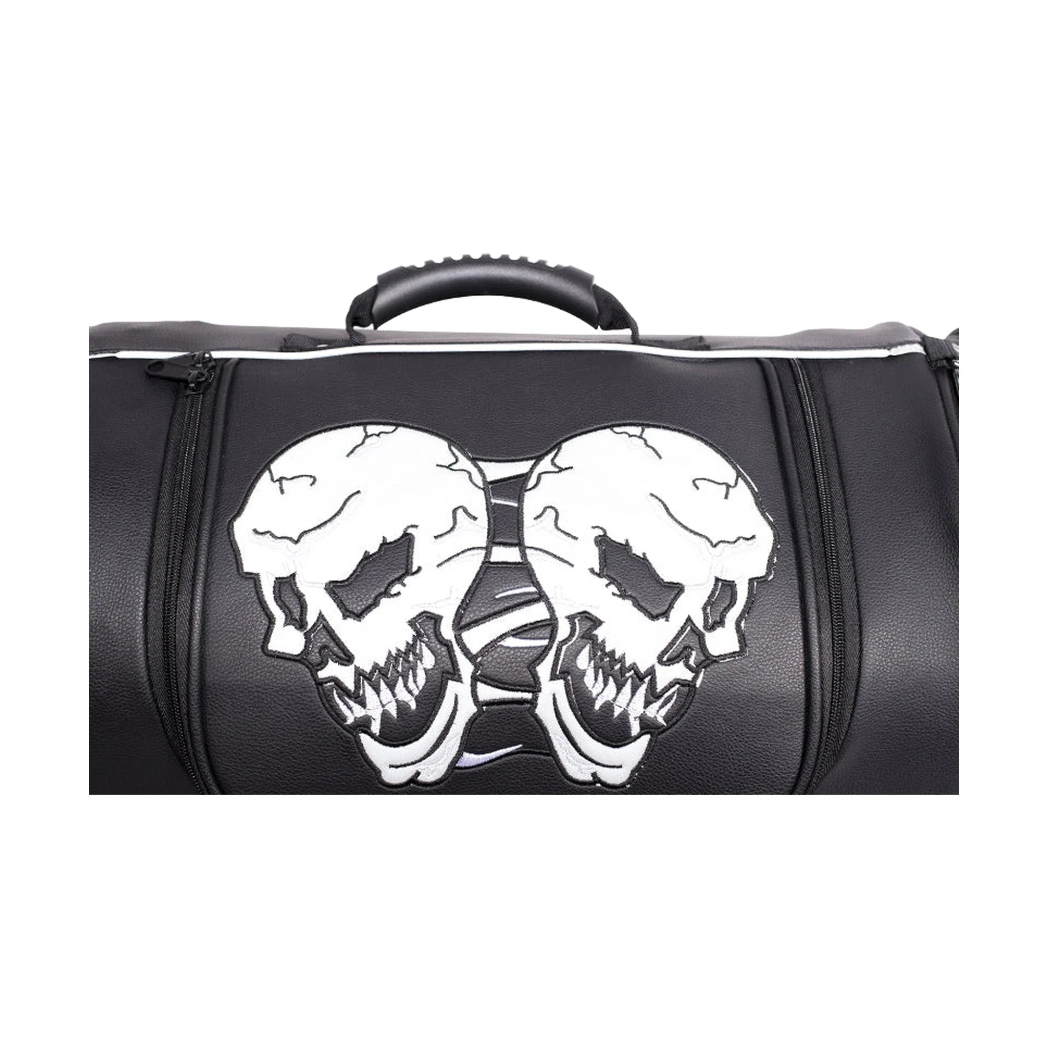 Medium Motorcycle Sissy Bar Bag / Trunk With Skull