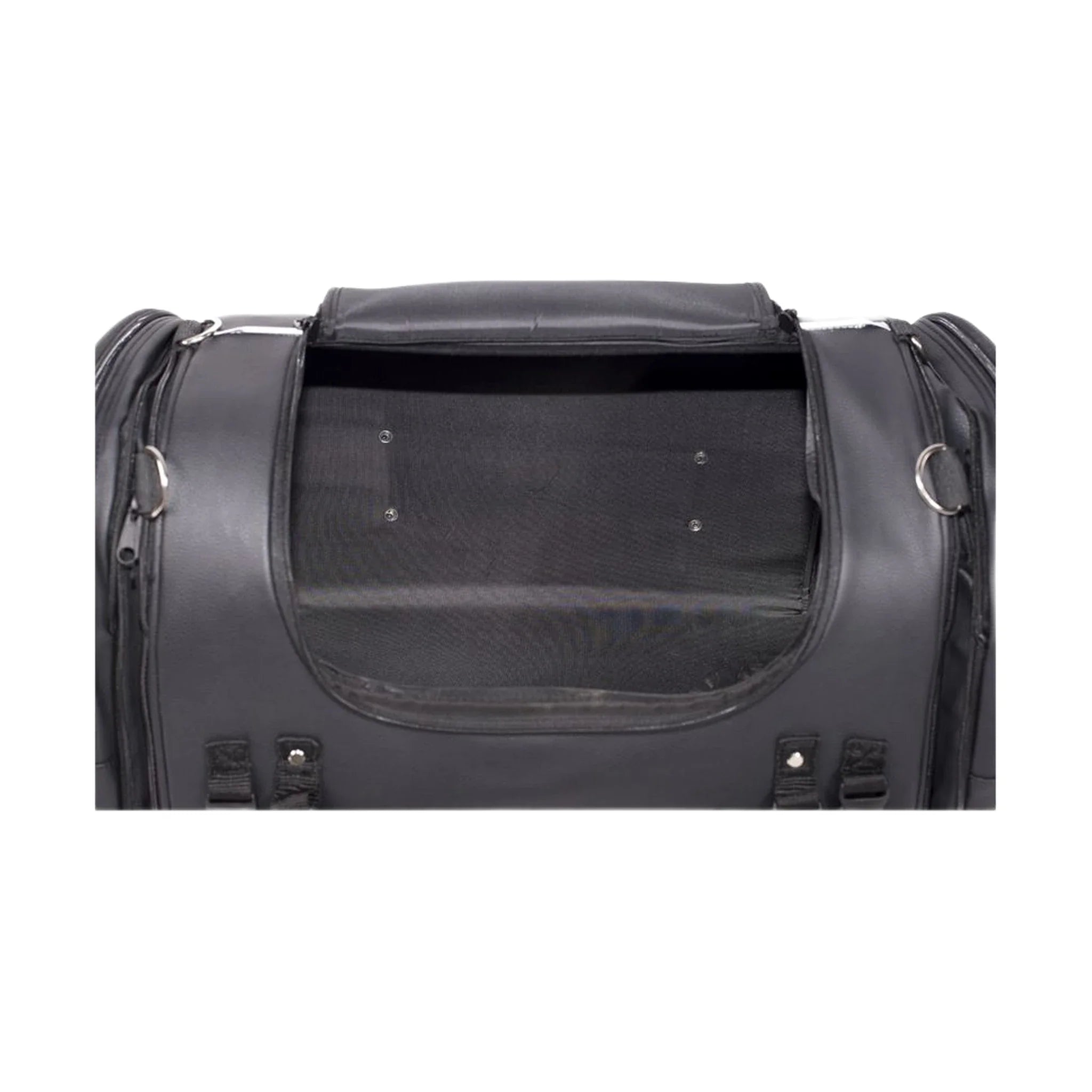 Medium Motorcycle Sissy Bar Bag / Trunk With Skull