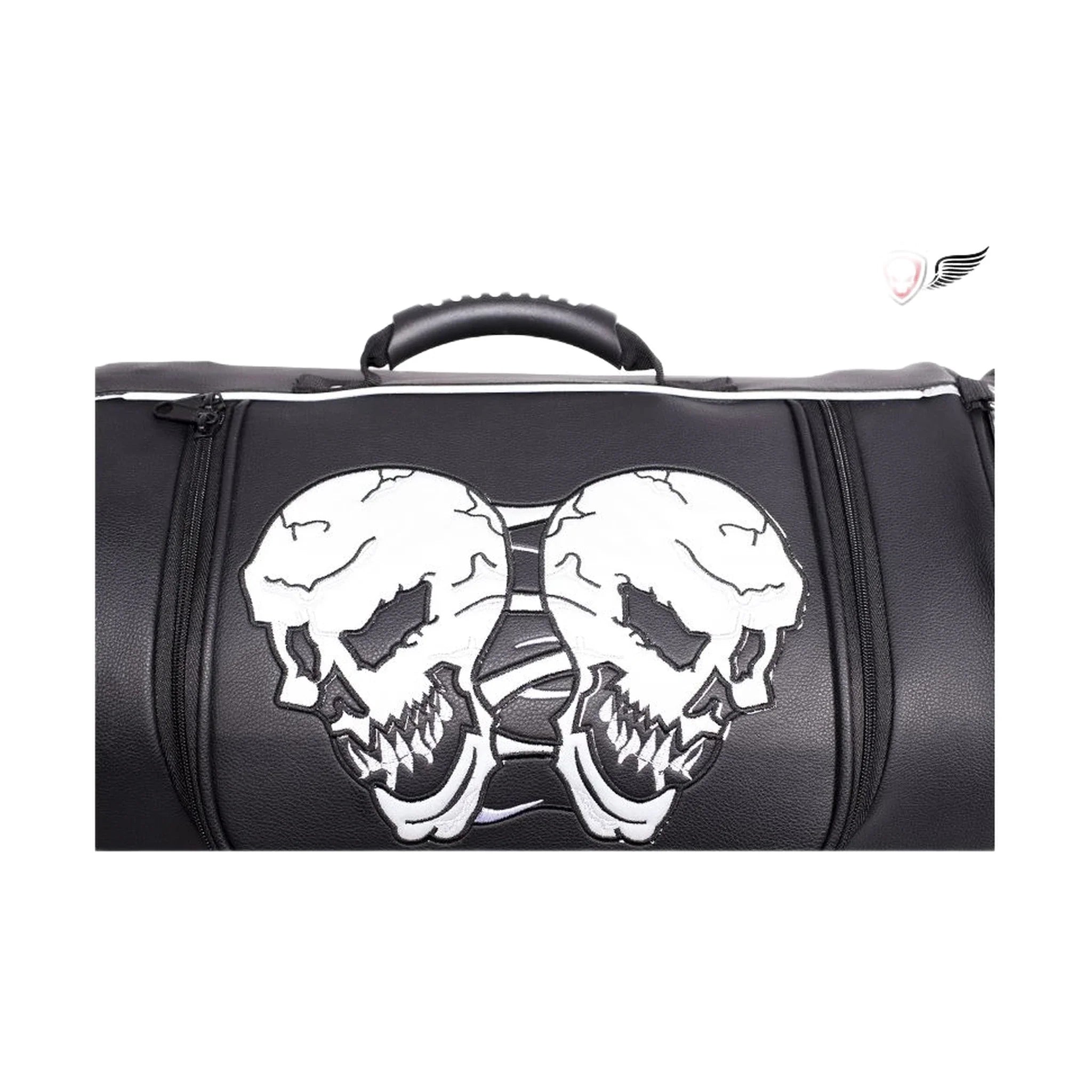 Motorcycle Sissy Bar Bag / Trunk With Skull