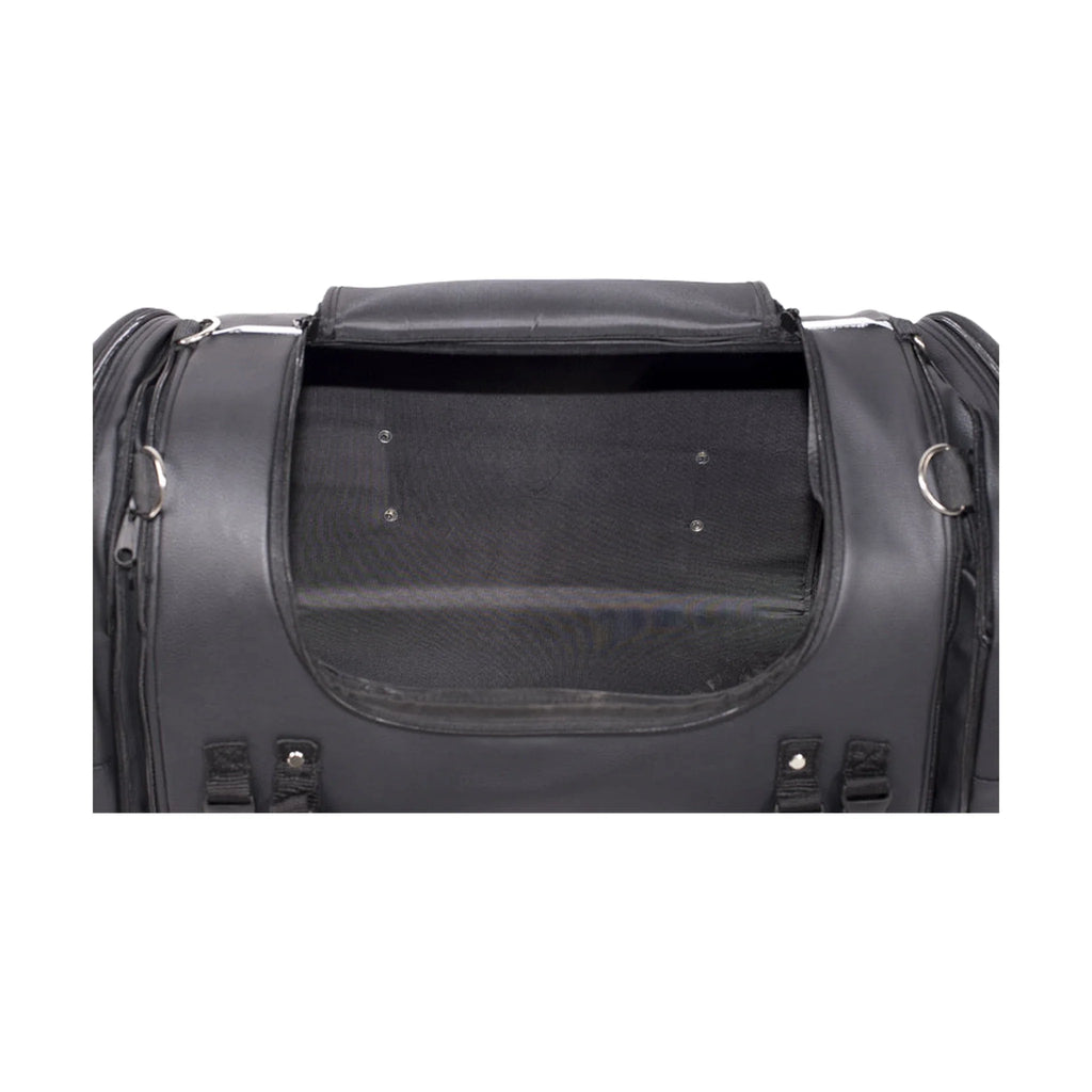 Motorcycle Sissy Bar Bag / Trunk With Skull