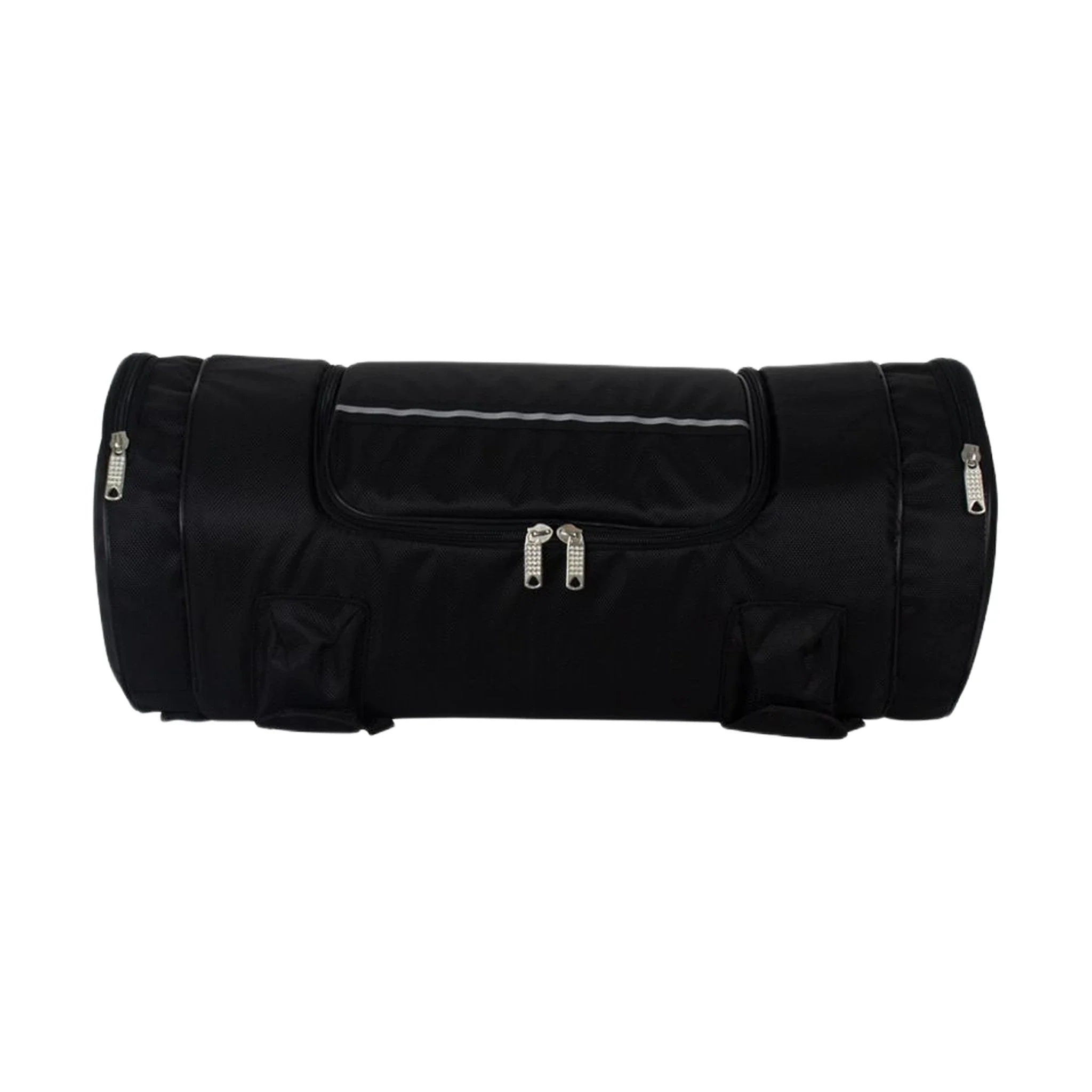 Black Triple Compartment Sissybar Bag