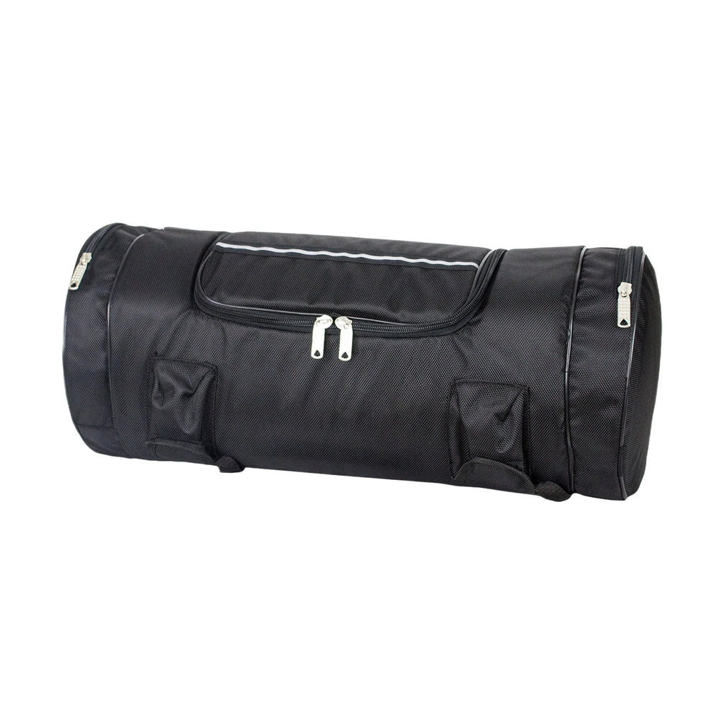 Black Triple Compartment Sissybar Bag