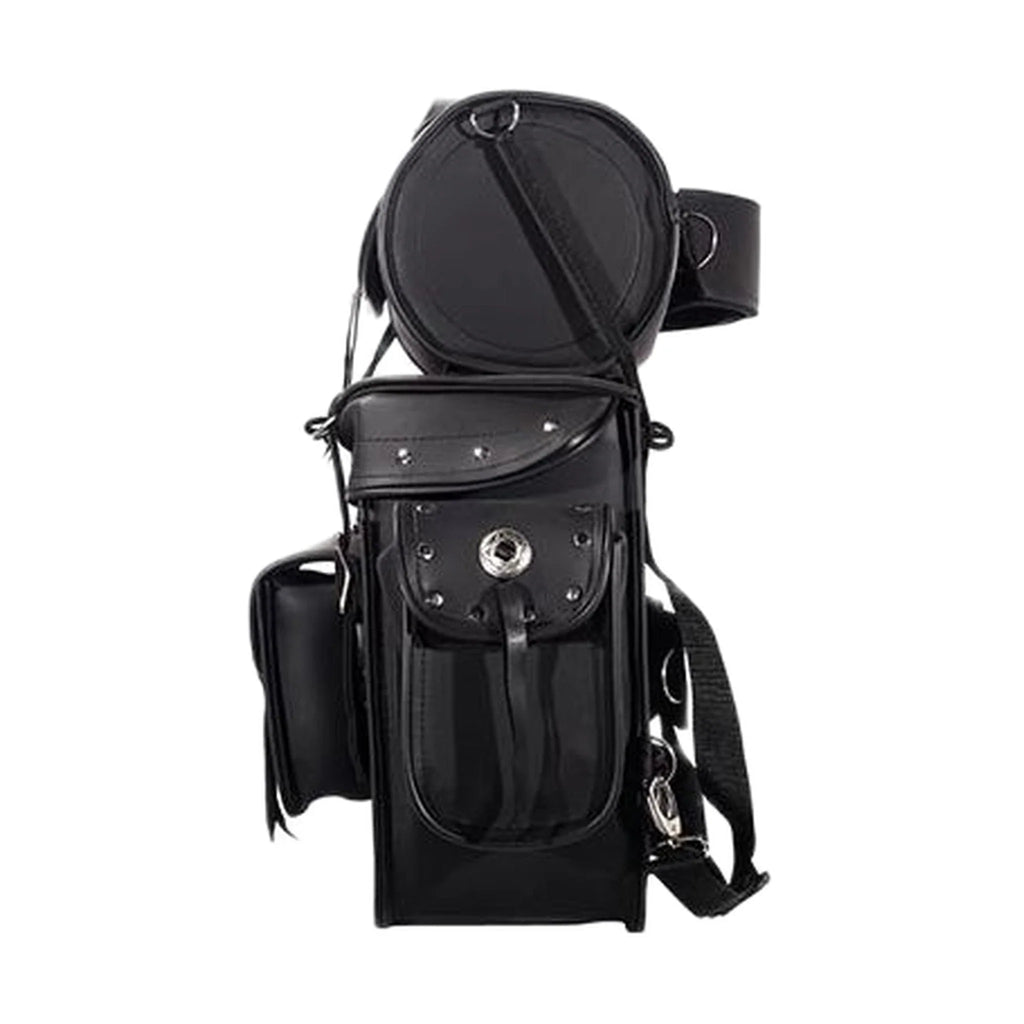 Motorcycle Sissy Bar Bag With Studs