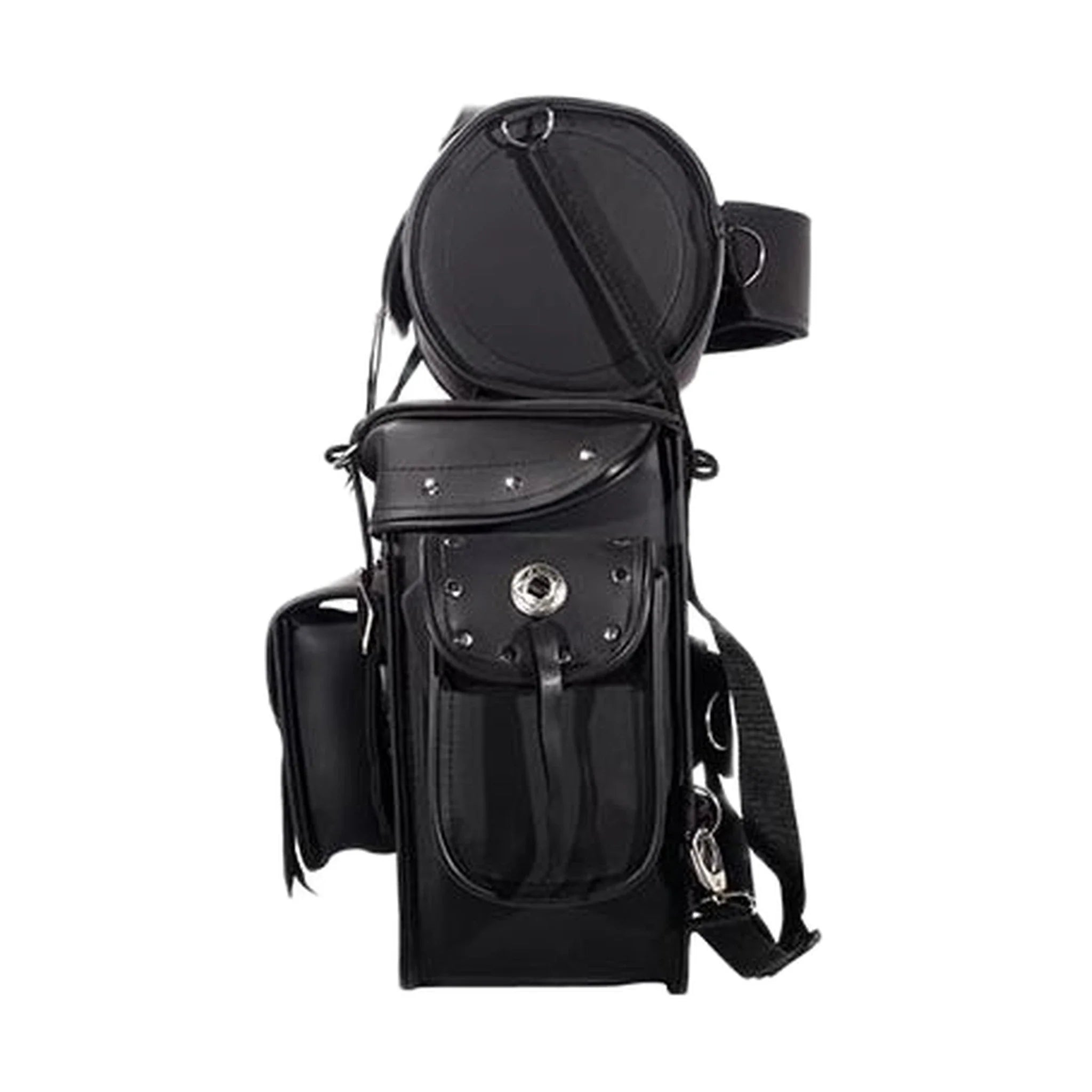 Motorcycle Sissy Bar Bag With Studs