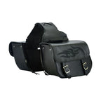 Genuine Naked Leather Concealed Carry Saddlebag Flame Design 14x6x10 Waterproof