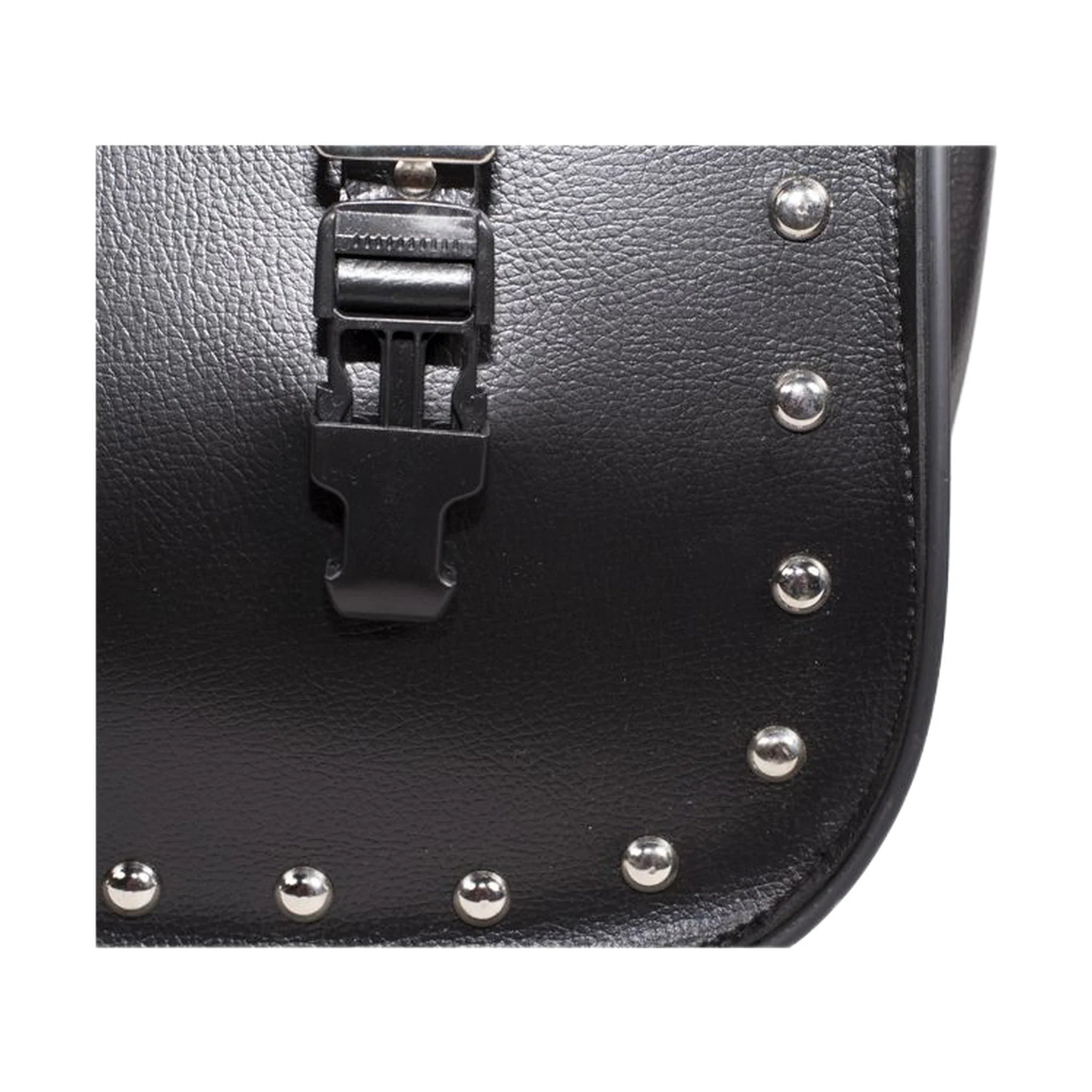 PVC Motorcycle Saddlebag Universal Fitting Waterproof Heavy Duty Studs Lock